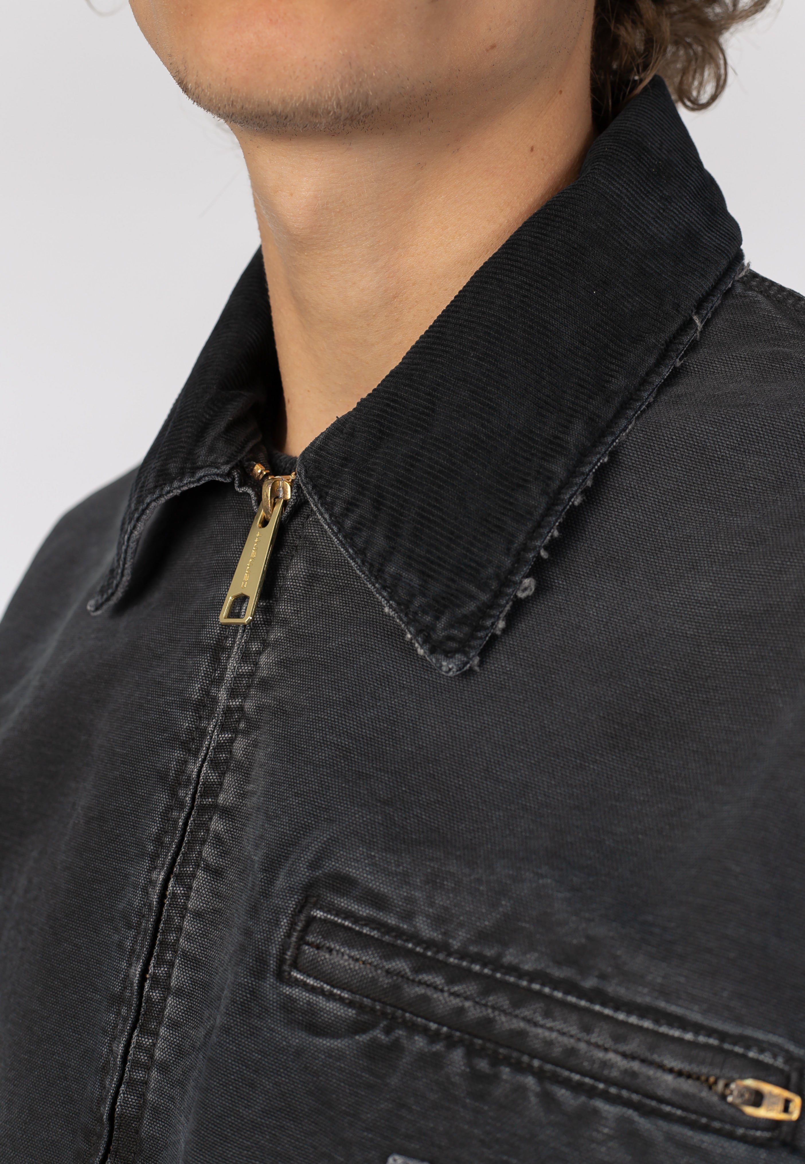 Carhartt WIP - OG Detroit Destroy Wash Black/Black - Jacket | Men-Image