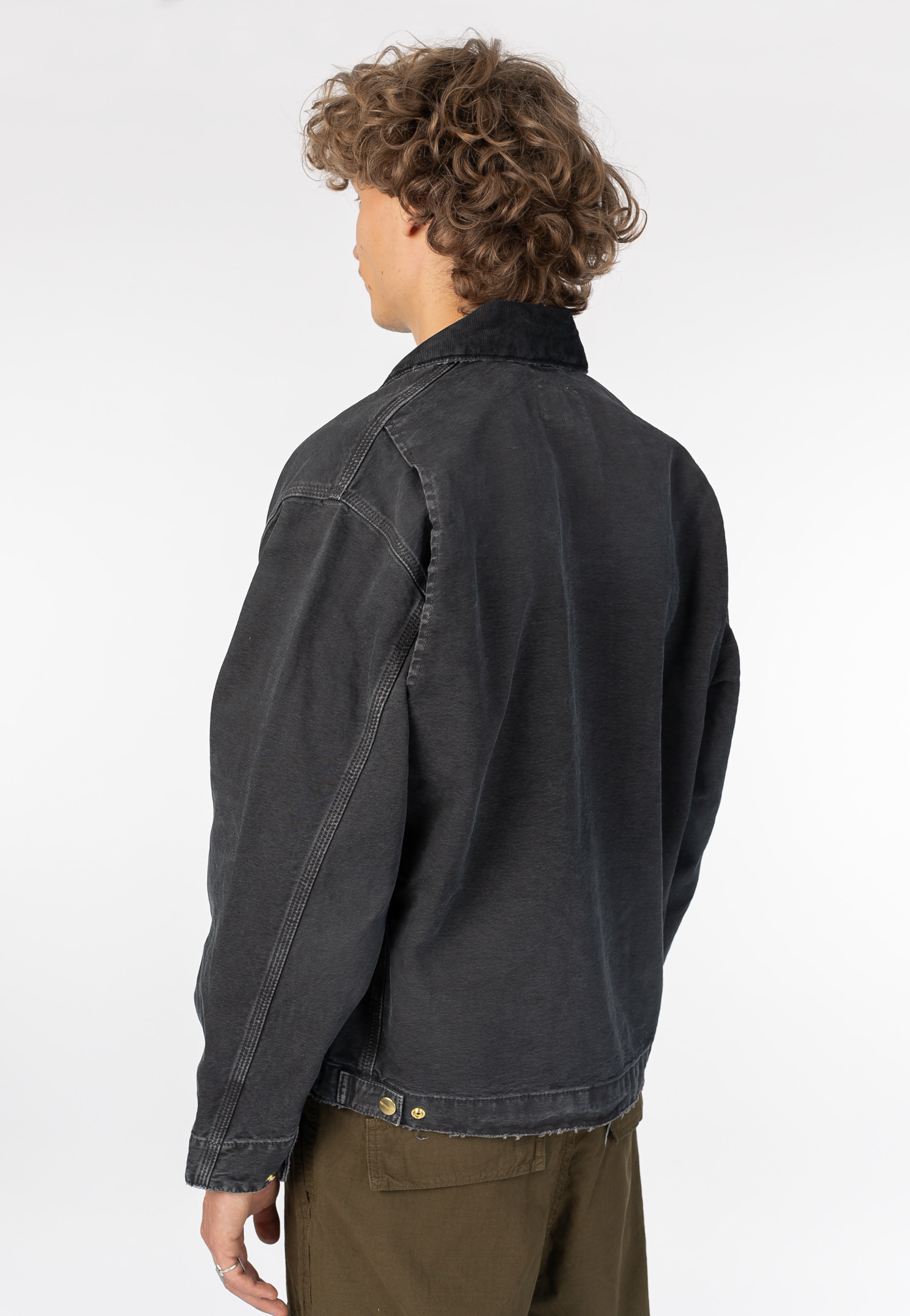 Carhartt WIP OG Detroit Destroy Wash Black/Black - Jacket | Impericon