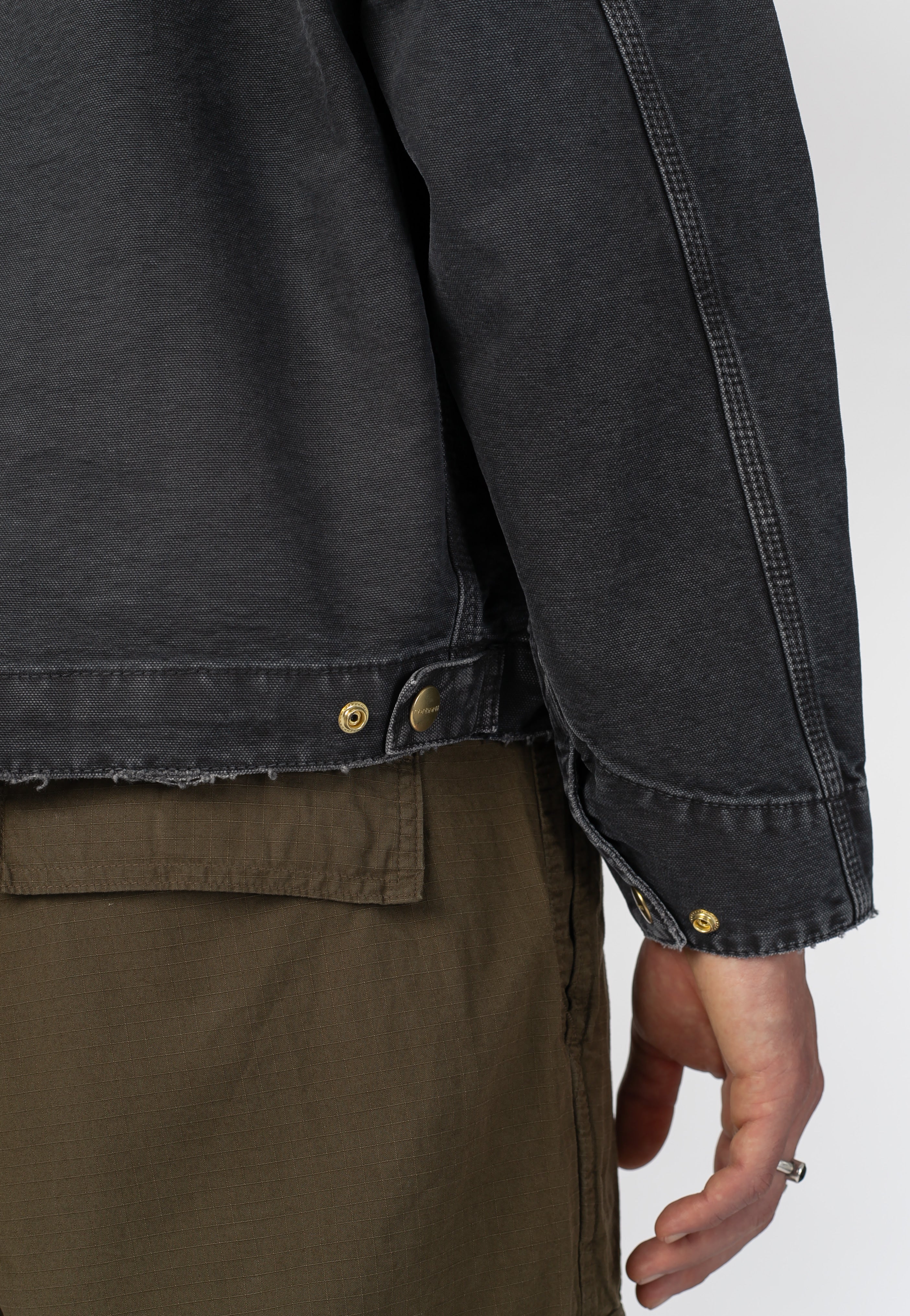 Carhartt WIP - OG Detroit Destroy Wash Black/Black - Jacket | Men-Image