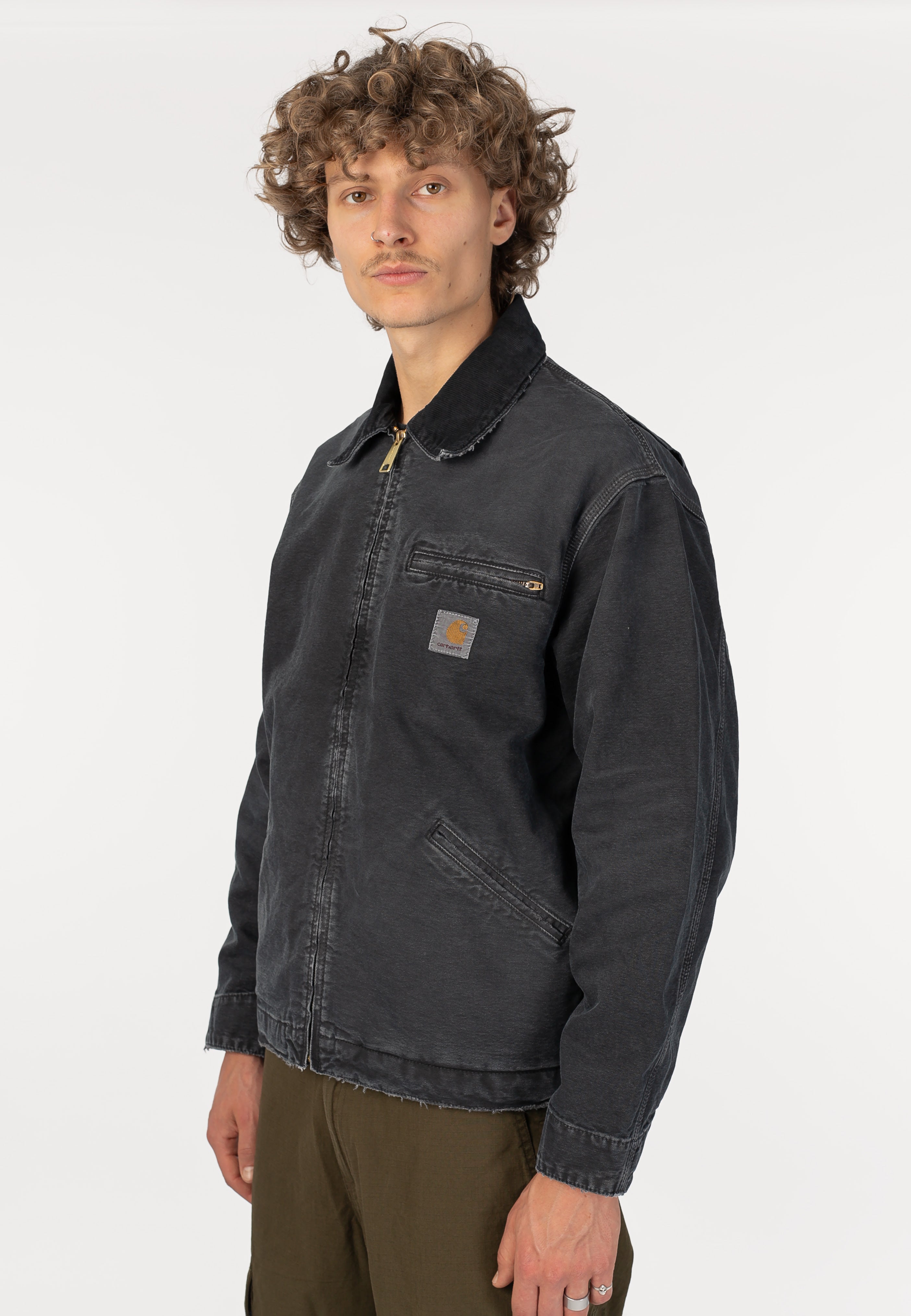 Carhartt WIP - OG Detroit Destroy Wash Black/Black - Jacket | Men-Image