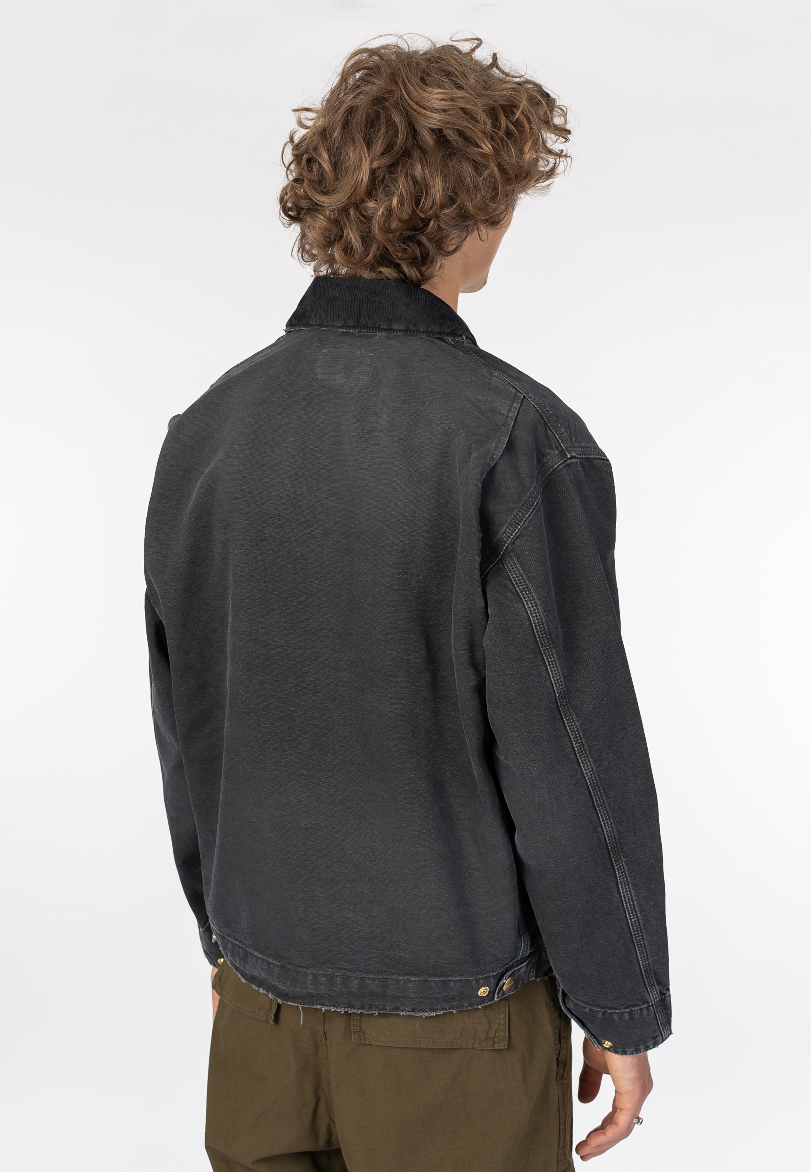Carhartt WIP - OG Detroit Destroy Wash Black/Black - Jacket | Men-Image