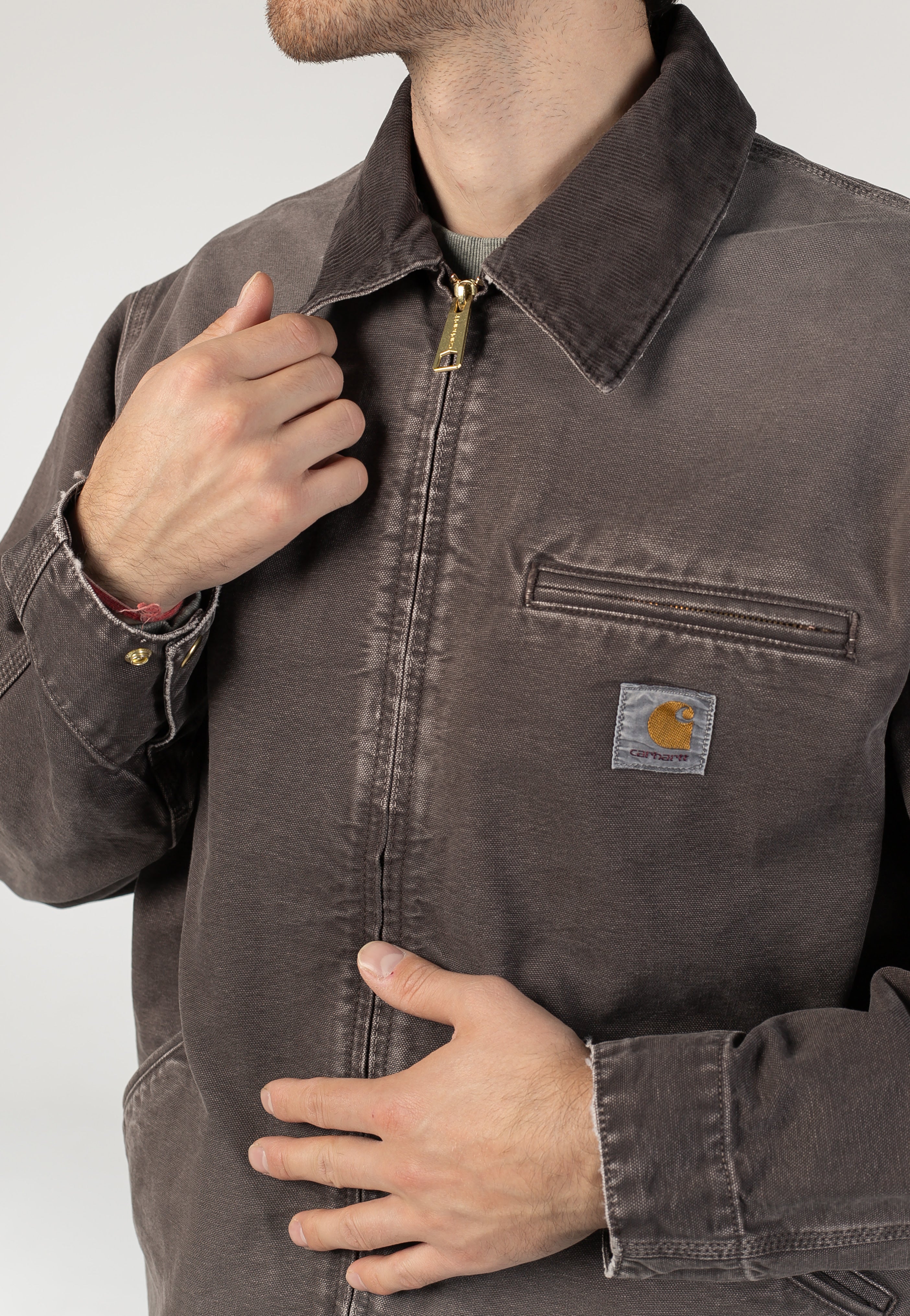 Carhartt WIP - OG Detroit Destroy Wash Tobacco/Tobacco - Jacket | Men-Image