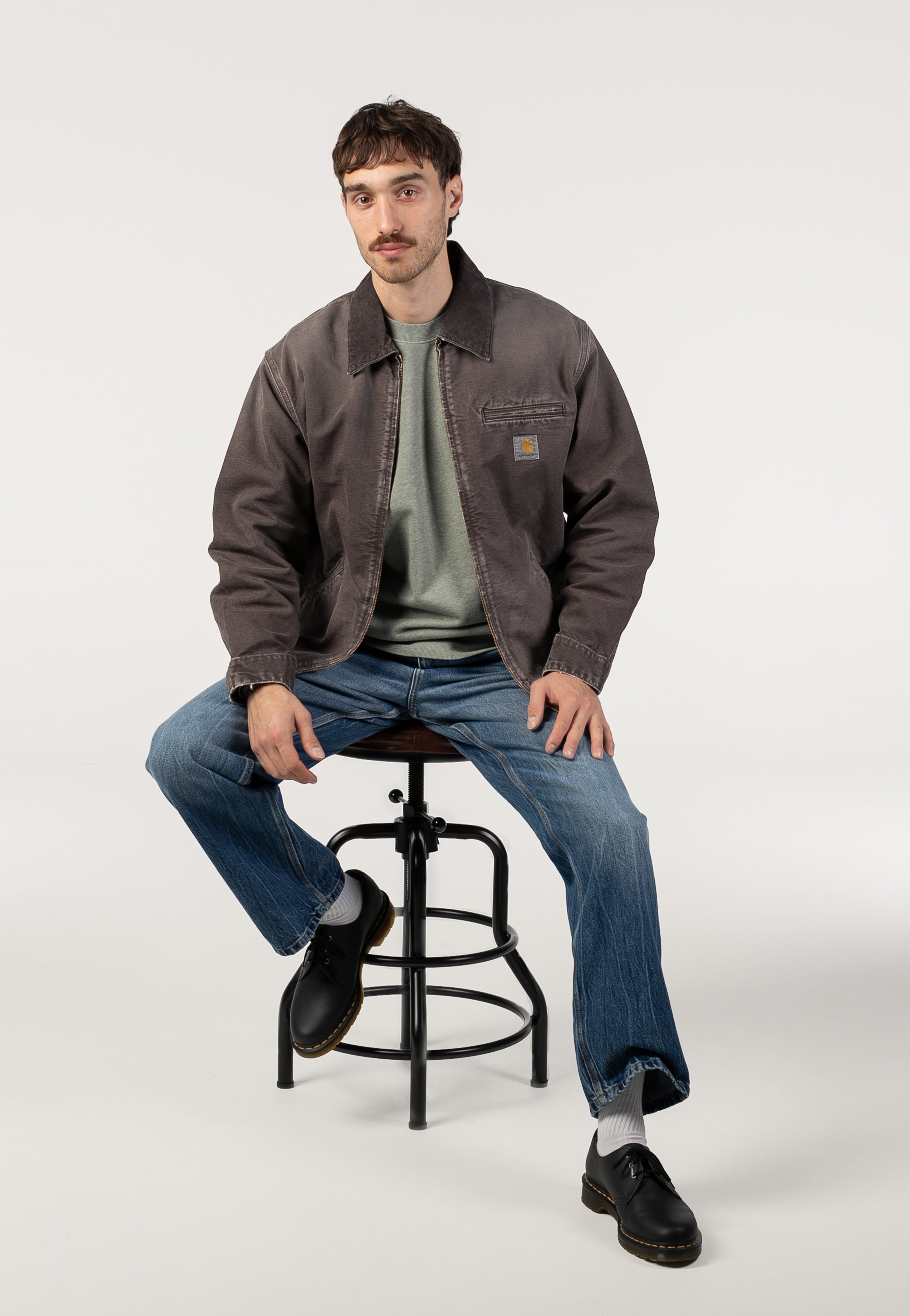 Carhartt WIP - OG Detroit Destroy Wash Tobacco/Tobacco - Jacket | Men-Image