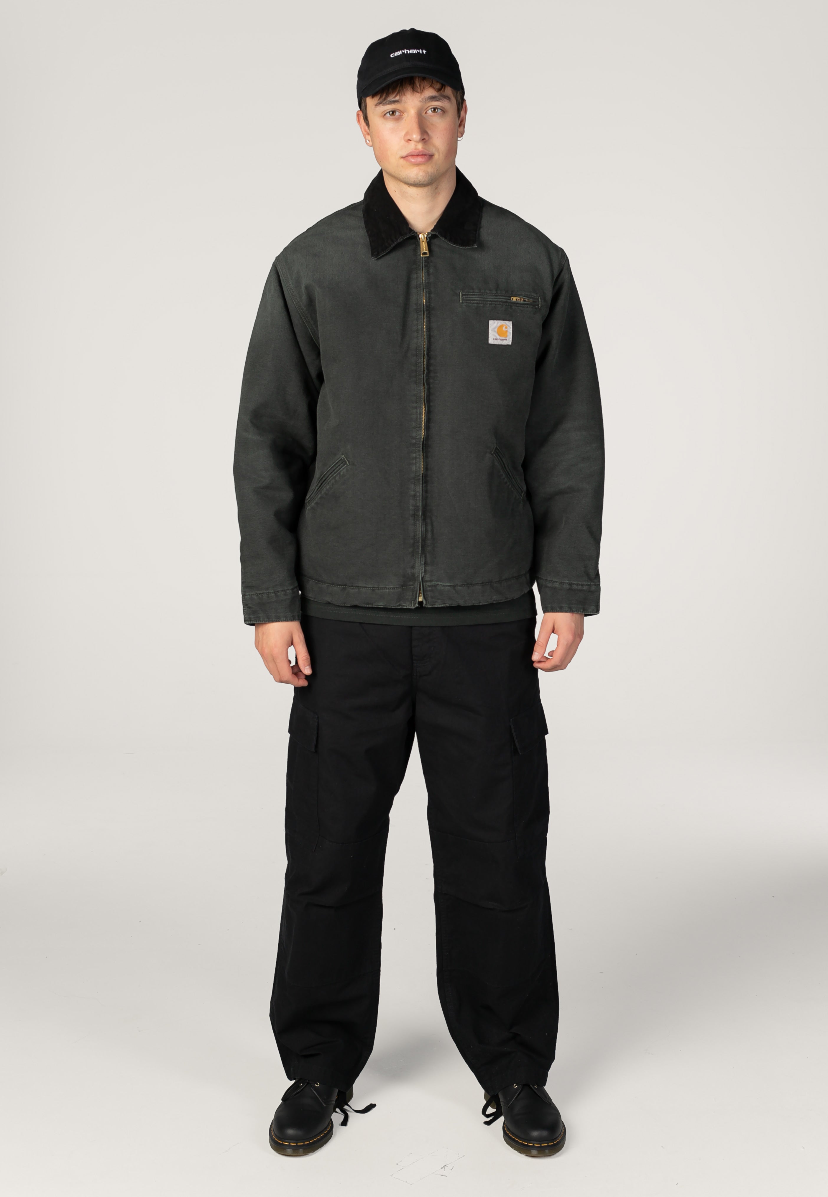 Carhartt WIP OG Detroit Stone Canvas Raven/Black Veste | Men-Image