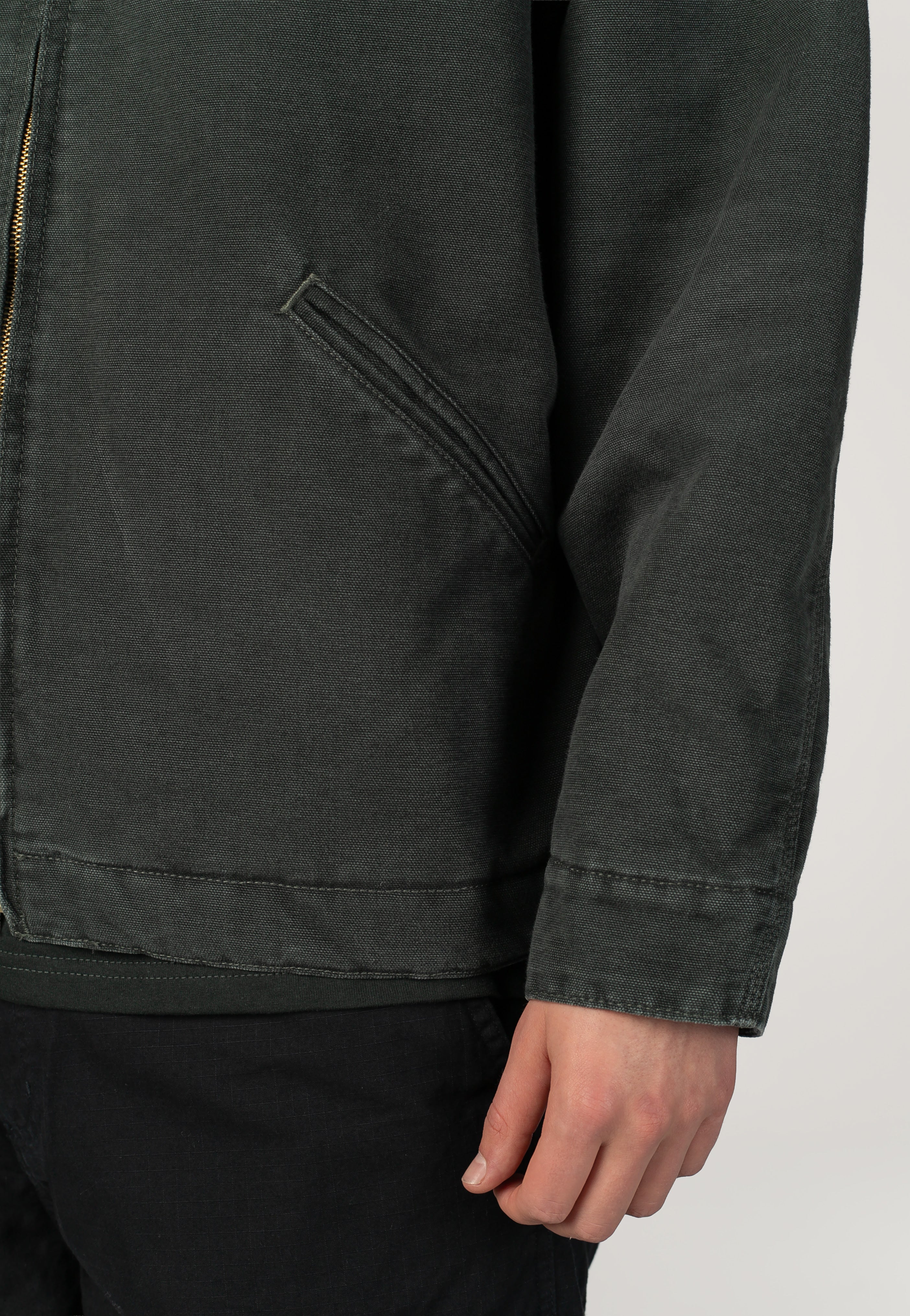 Carhartt WIP OG Detroit Stone Canvas Raven/Black Veste | Men-Image