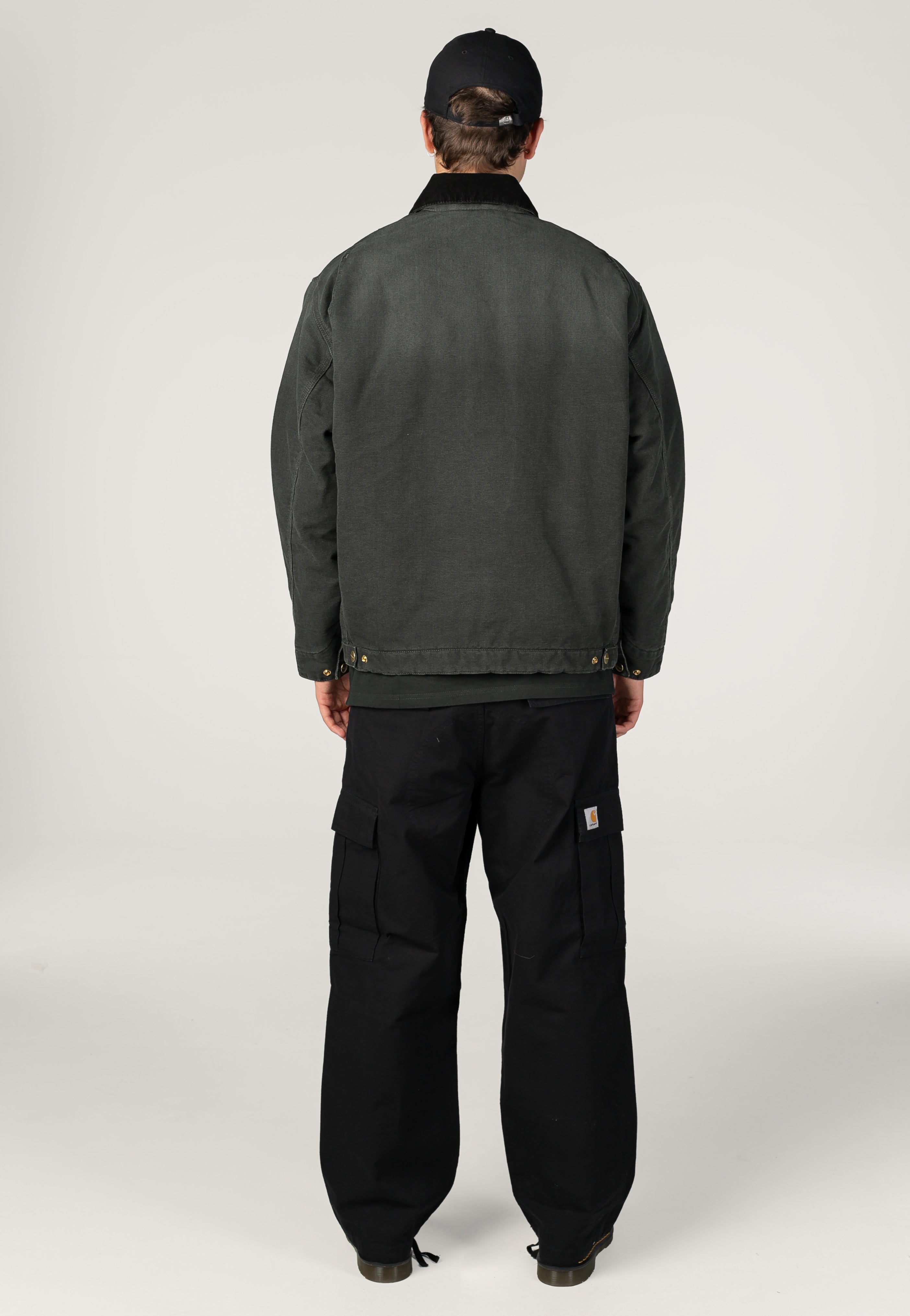 Carhartt WIP OG Detroit Stone Canvas Raven/Black Veste | Men-Image