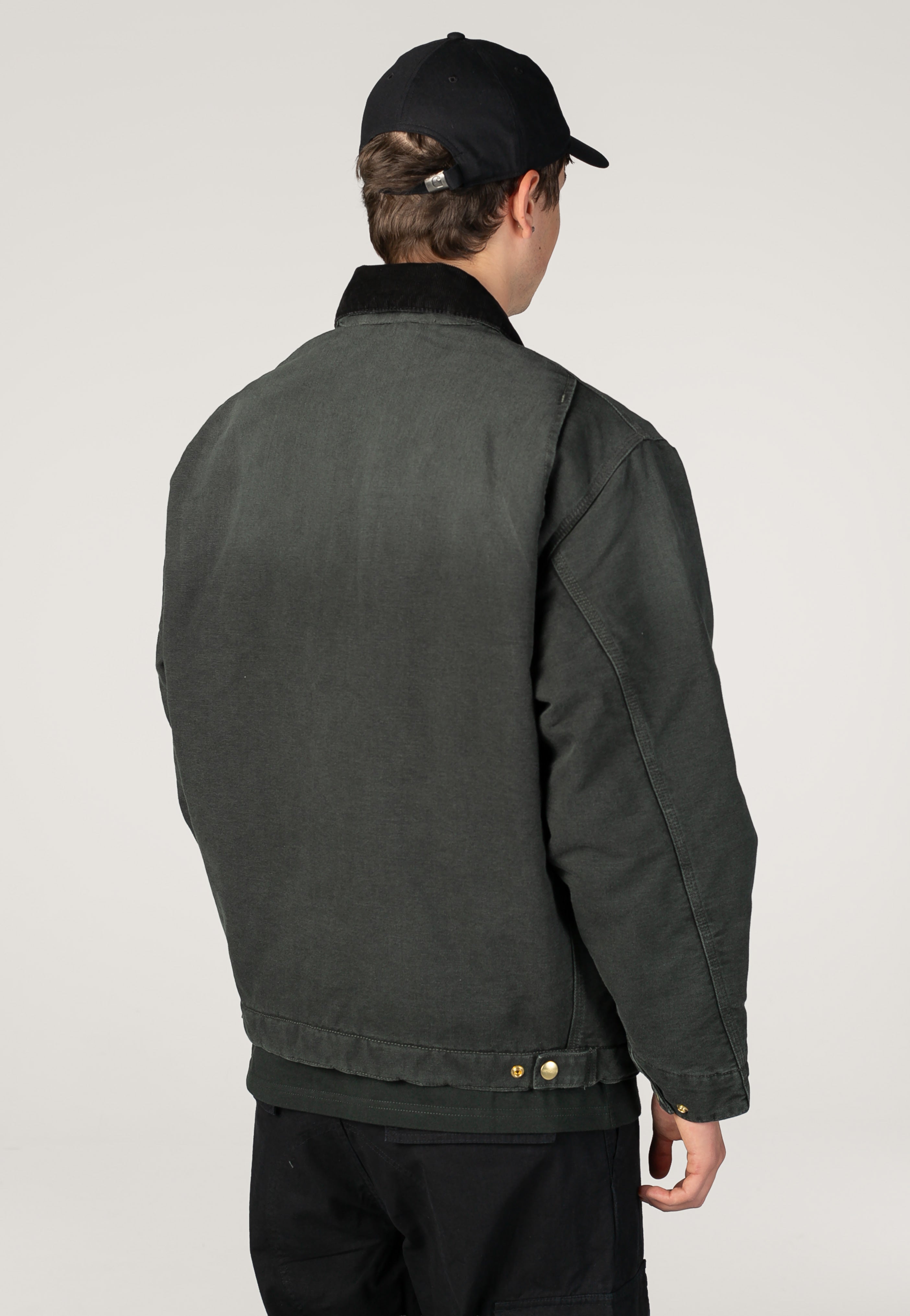 Carhartt WIP OG Detroit Stone Canvas Raven/Black Veste | Men-Image