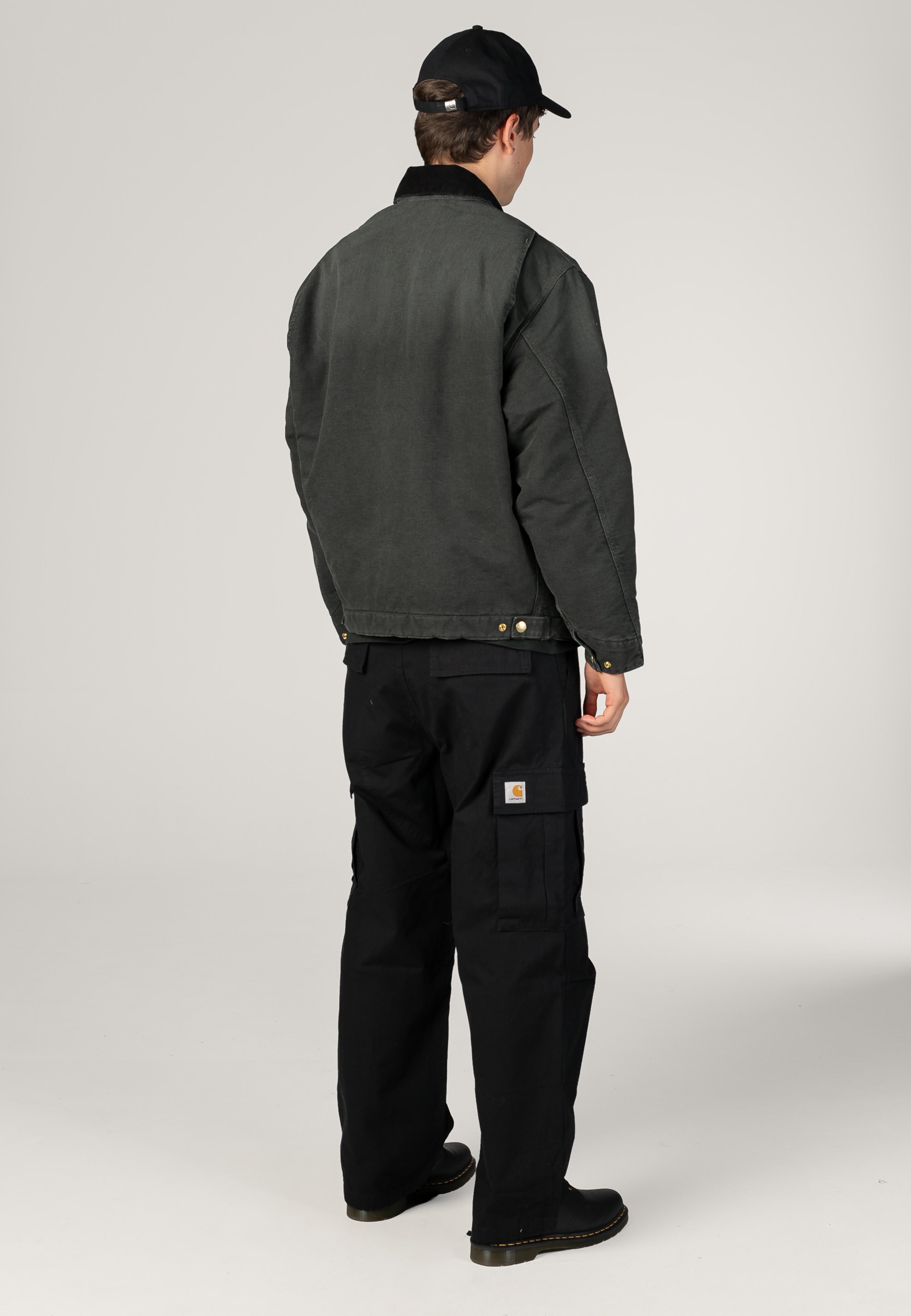 Carhartt WIP OG Detroit Stone Canvas Raven/Black Veste | Men-Image
