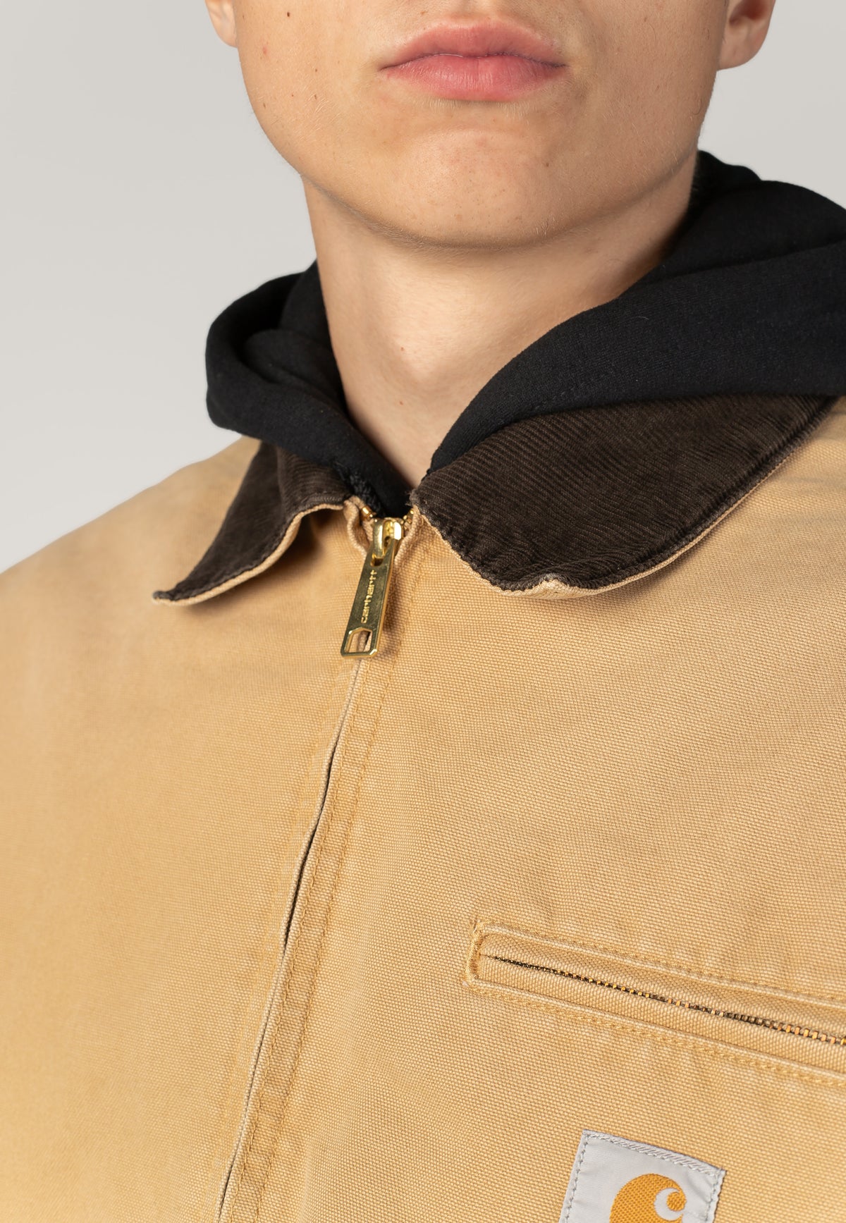 Carhartt WIP - OG Detroit Stone Canvas Wip Dusty H/Tobacco - Jacket | Men-Image