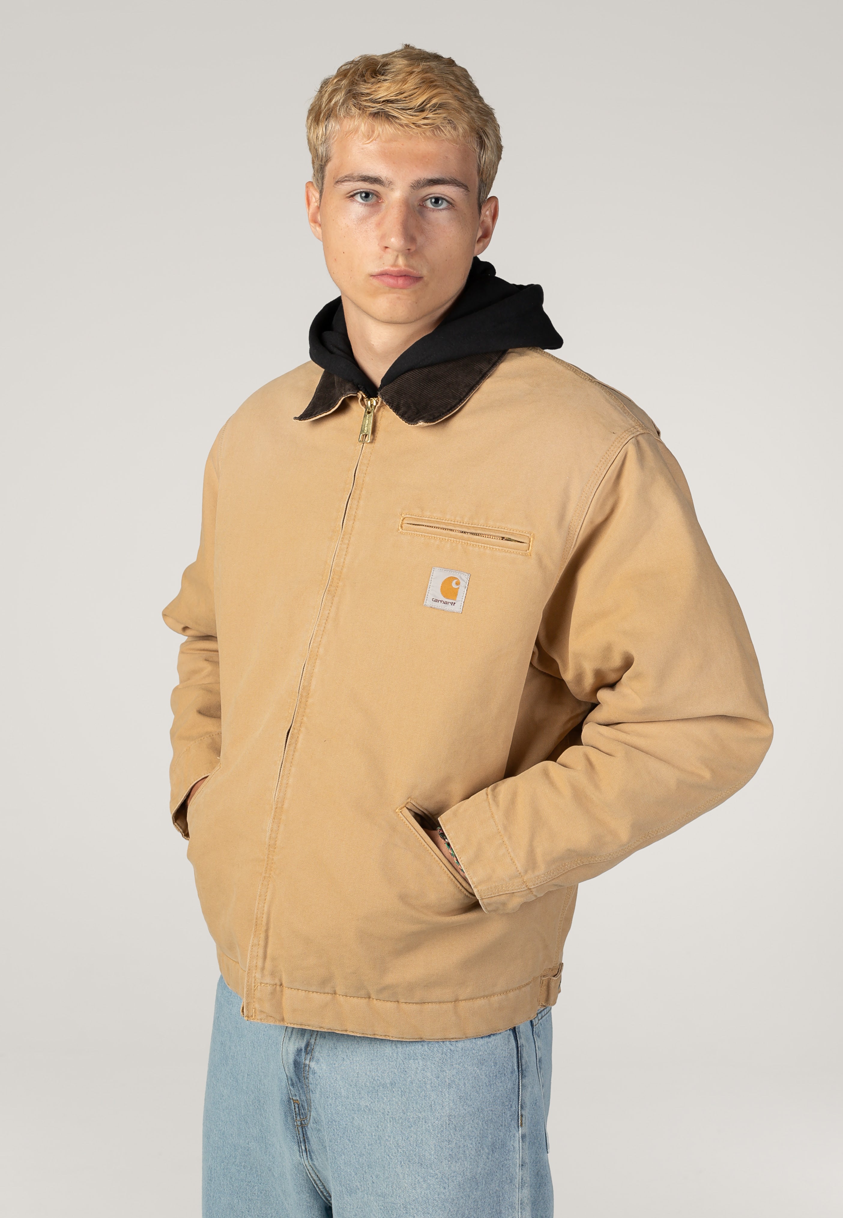 Carhartt WIP - OG Detroit Stone Canvas Wip Dusty H/Tobacco - Jacket | Men-Image