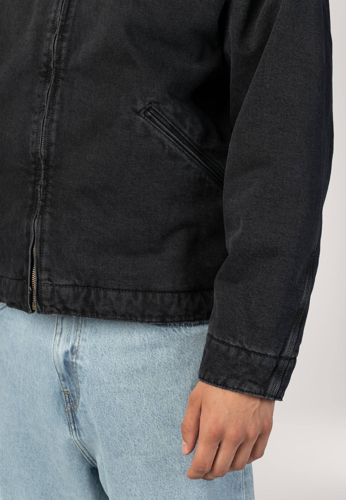 Carhartt WIP OG Detroit Stone Washed Black/Black Jacke | Men-Image