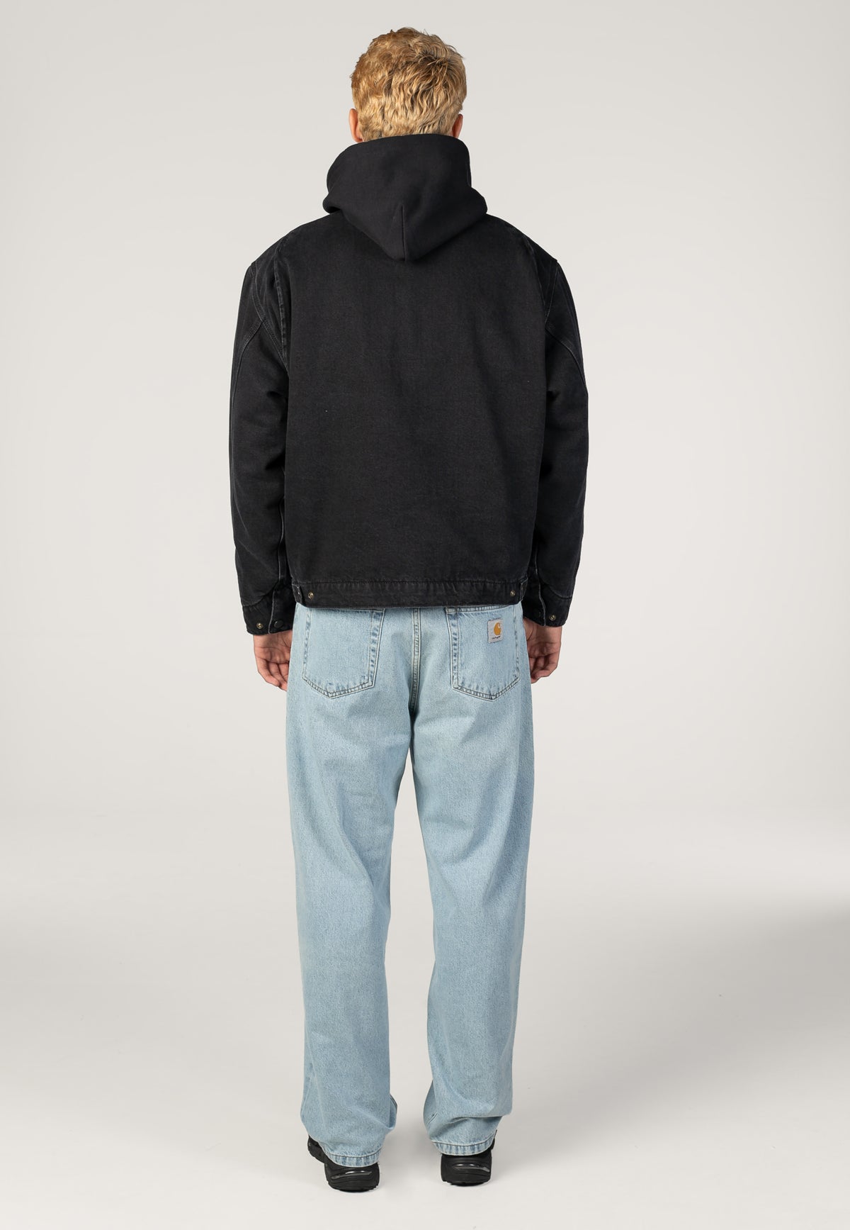 Carhartt WIP OG Detroit Stone Washed Black/Black Jacke | Men-Image