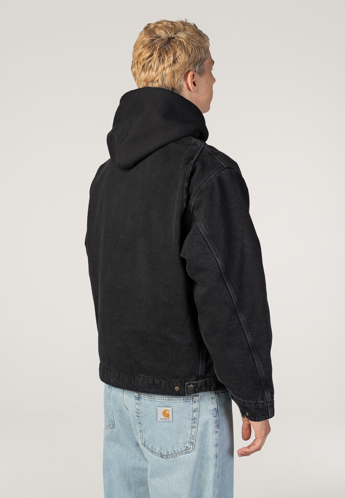 Carhartt WIP OG Detroit Stone Washed Black/Black Jacke | Men-Image