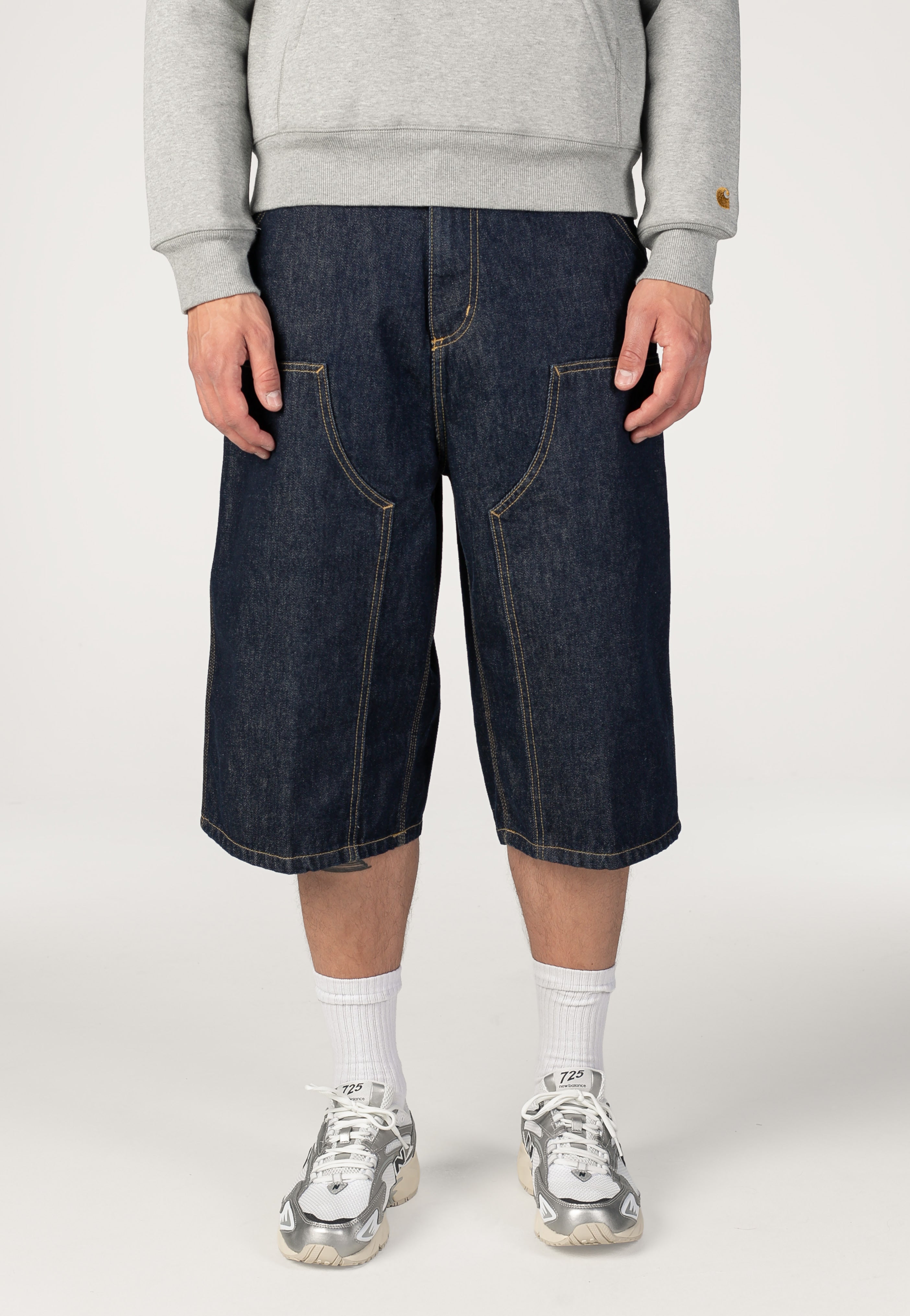 Carhartt WIP - OG Double Knee Rinsed Blue - Shorts | Men-Image