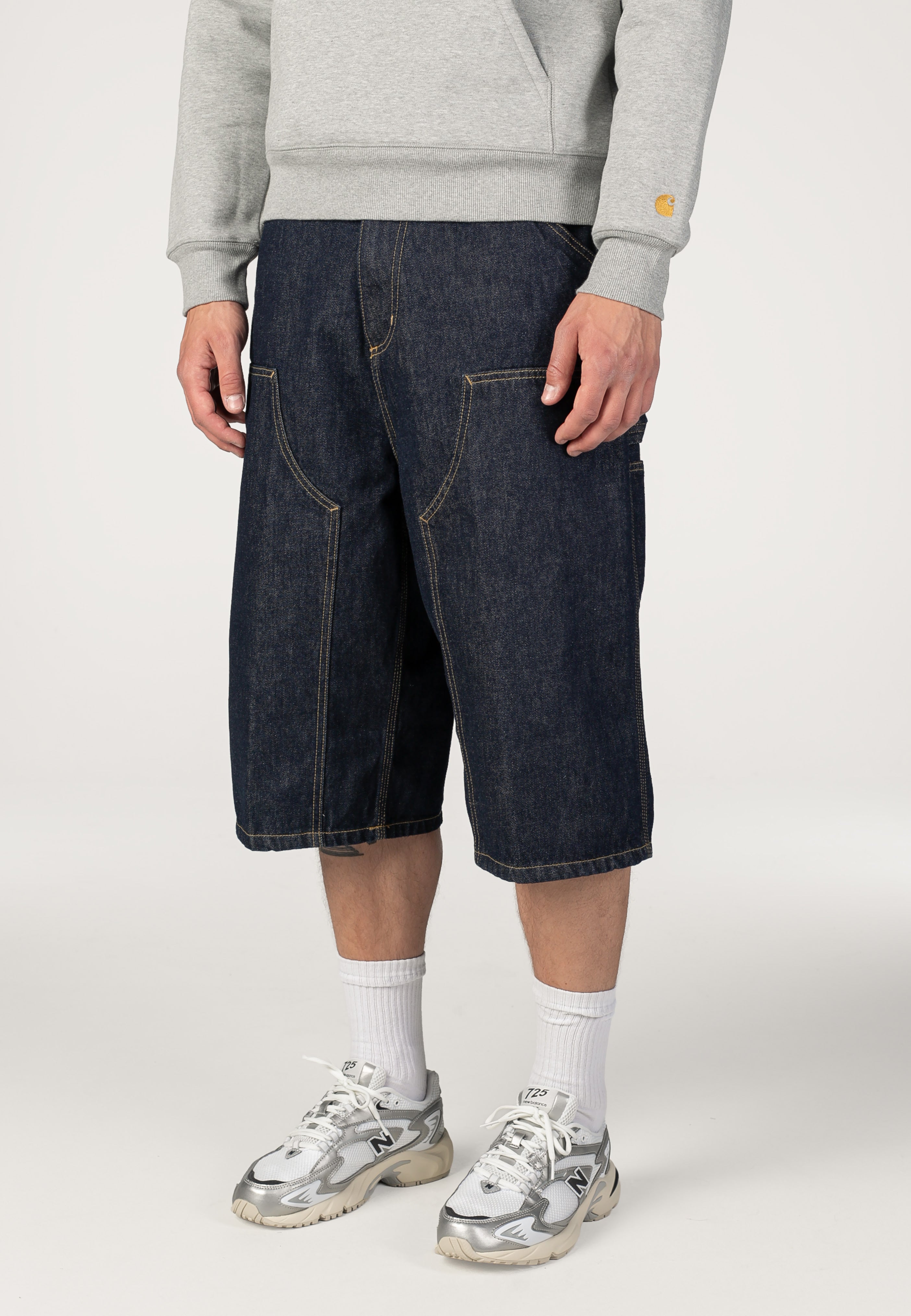 Carhartt WIP - OG Double Knee Rinsed Blue - Shorts | Men-Image