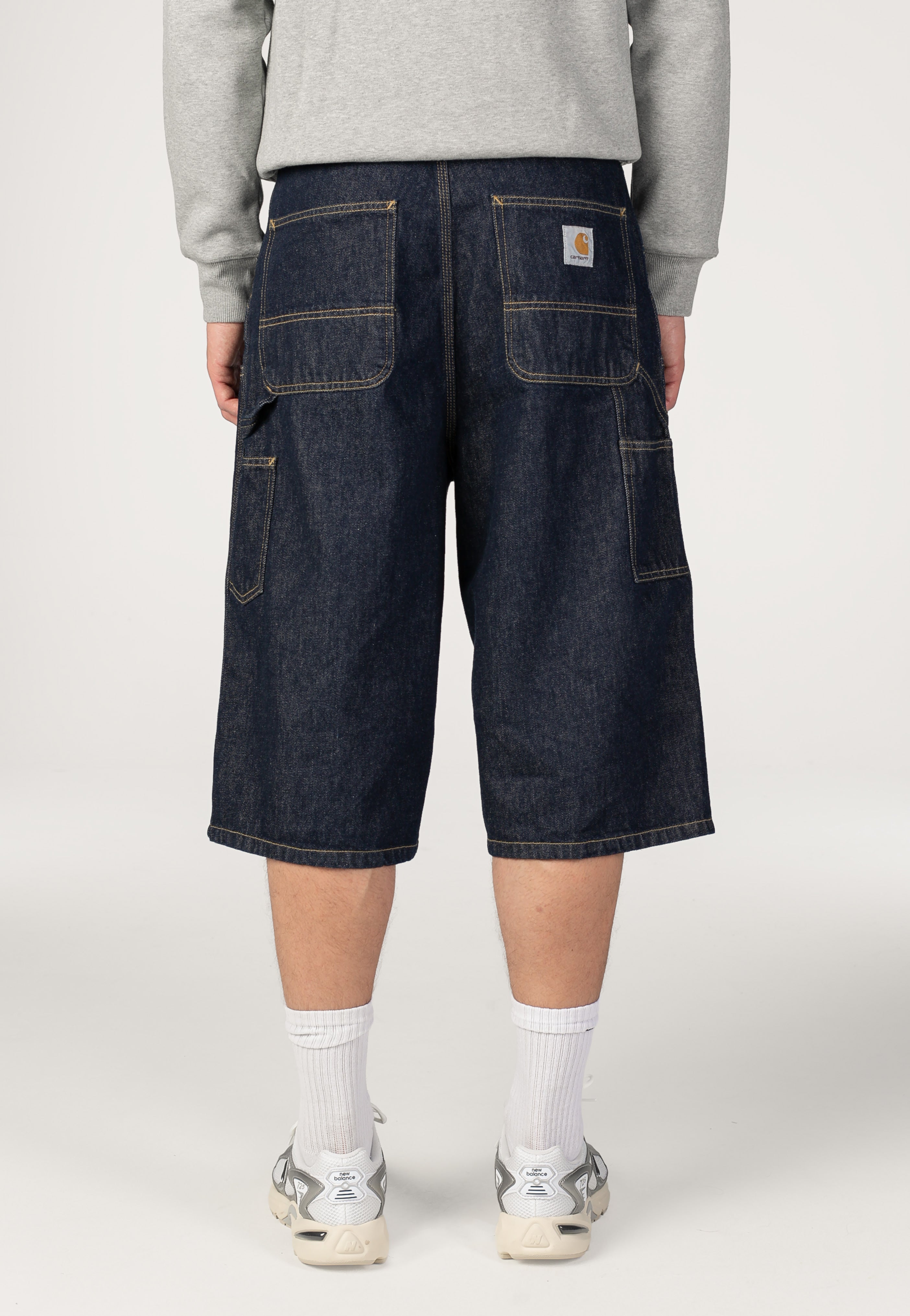 Carhartt WIP - OG Double Knee Rinsed Blue - Shorts | Men-Image