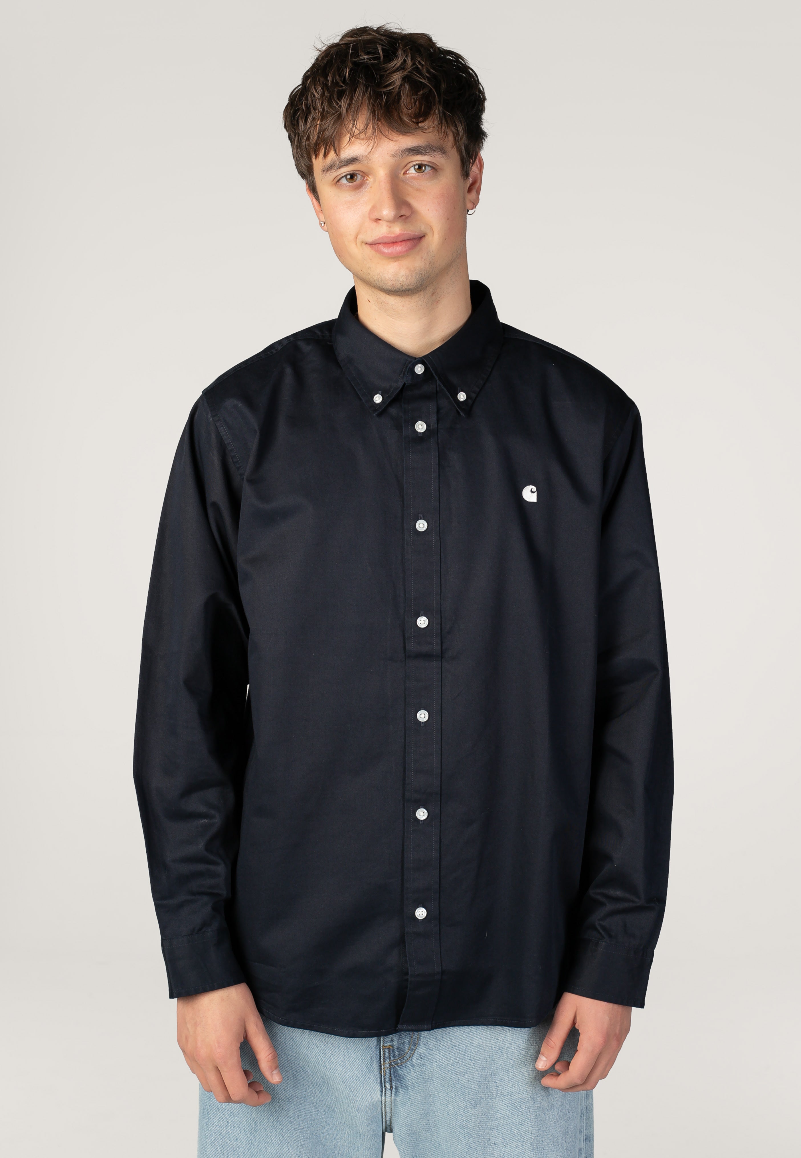 Carhartt WIP OG Madison Dark Navy Koszula | Men-Image