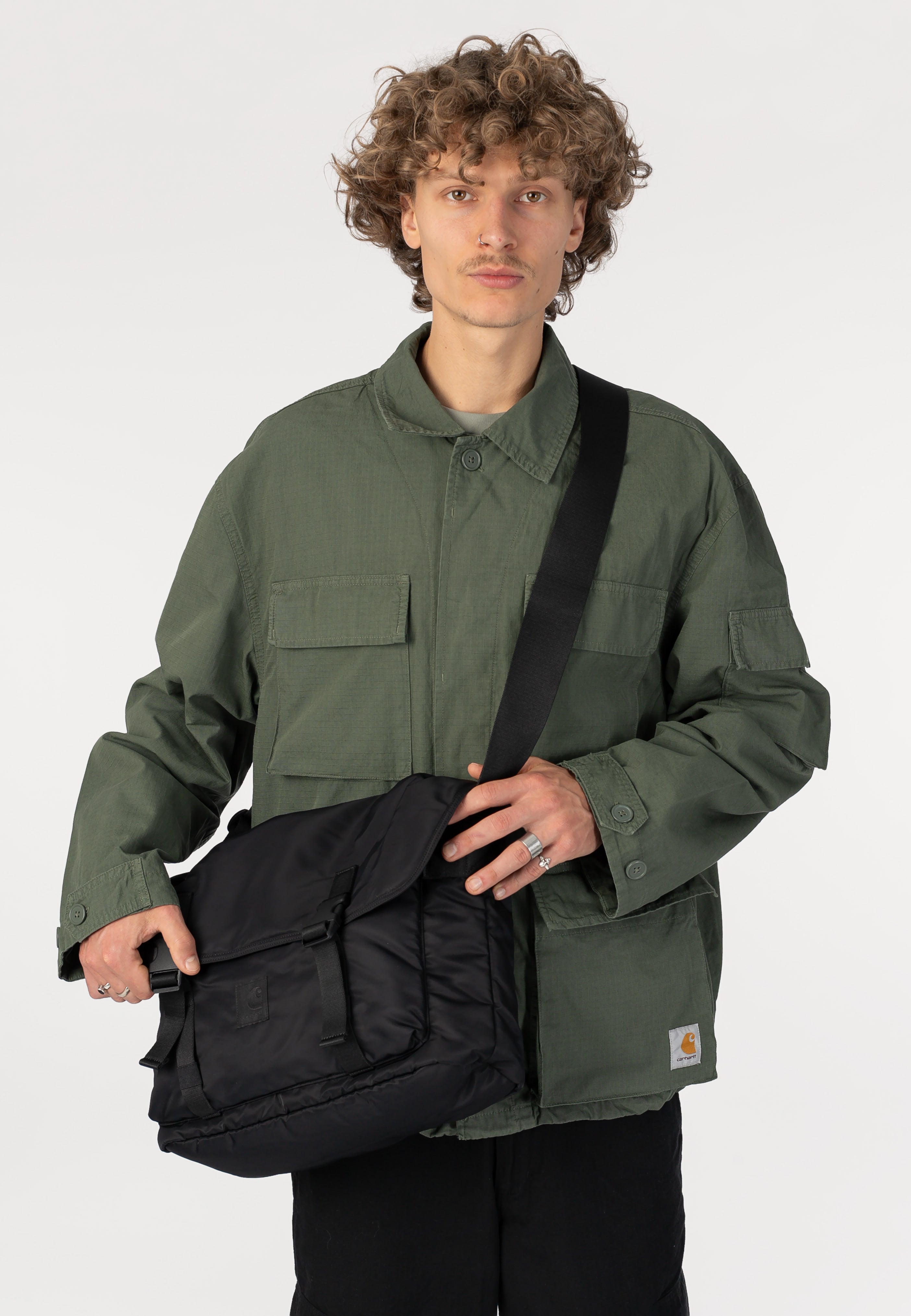 Carhartt WIP - Otis Black - Messenger Bag | Neutral-Image