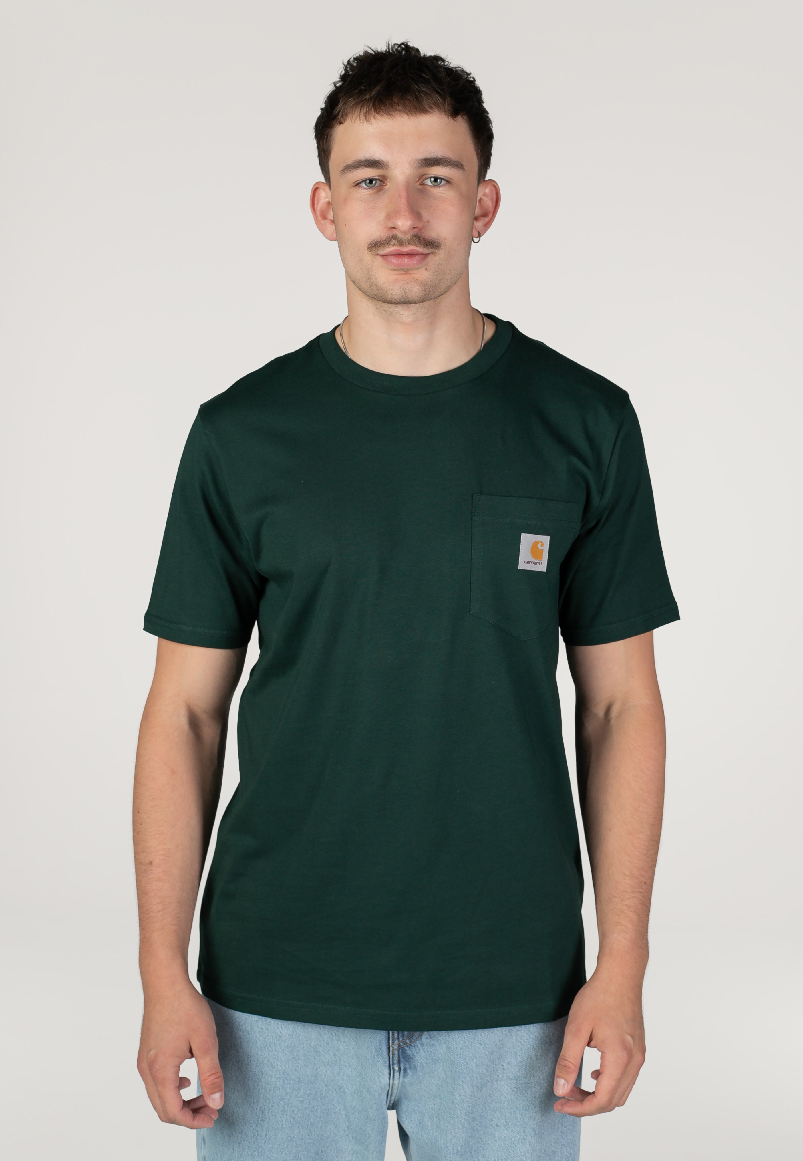 charbon POCKET DRY BIG T-SHIRT Sサイズ Carhartt WIP Pocket Dark Scarab - T-Shirt | Impericon