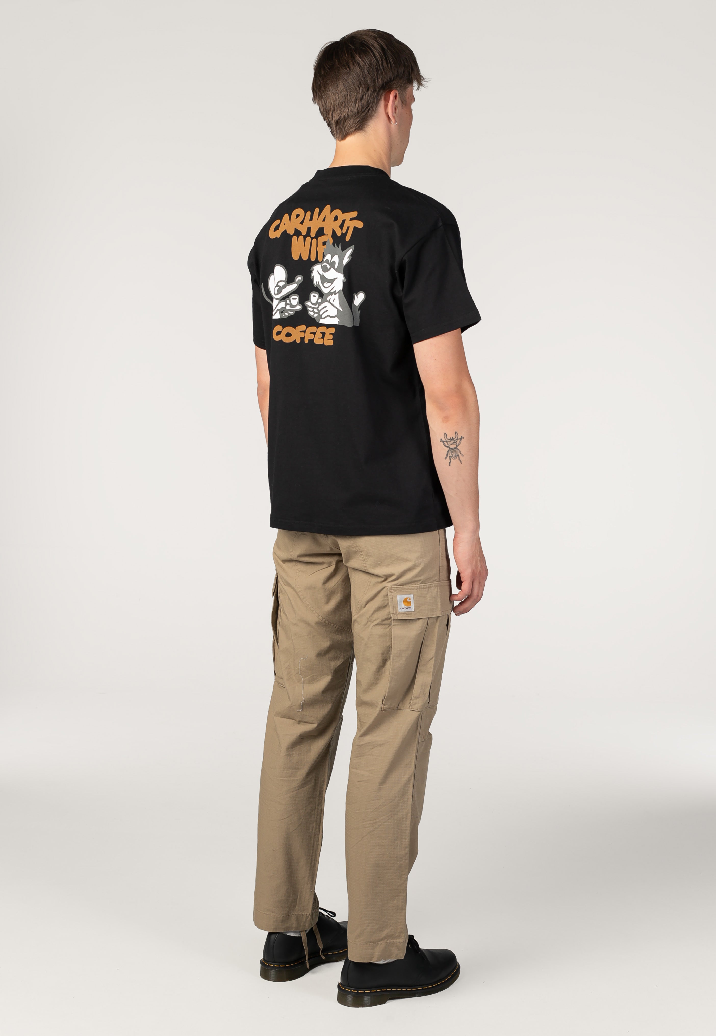 Carhartt WIP - Regular Cargo Rinsed Leather - Pants | Men-Image