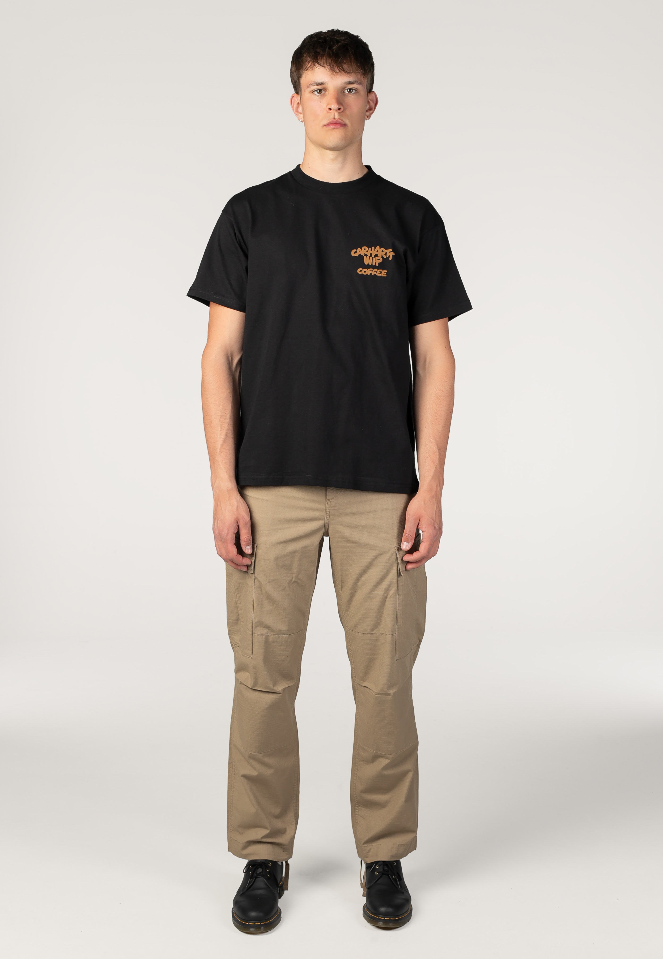 Carhartt WIP - Regular Cargo Rinsed Leather - Pants | Men-Image