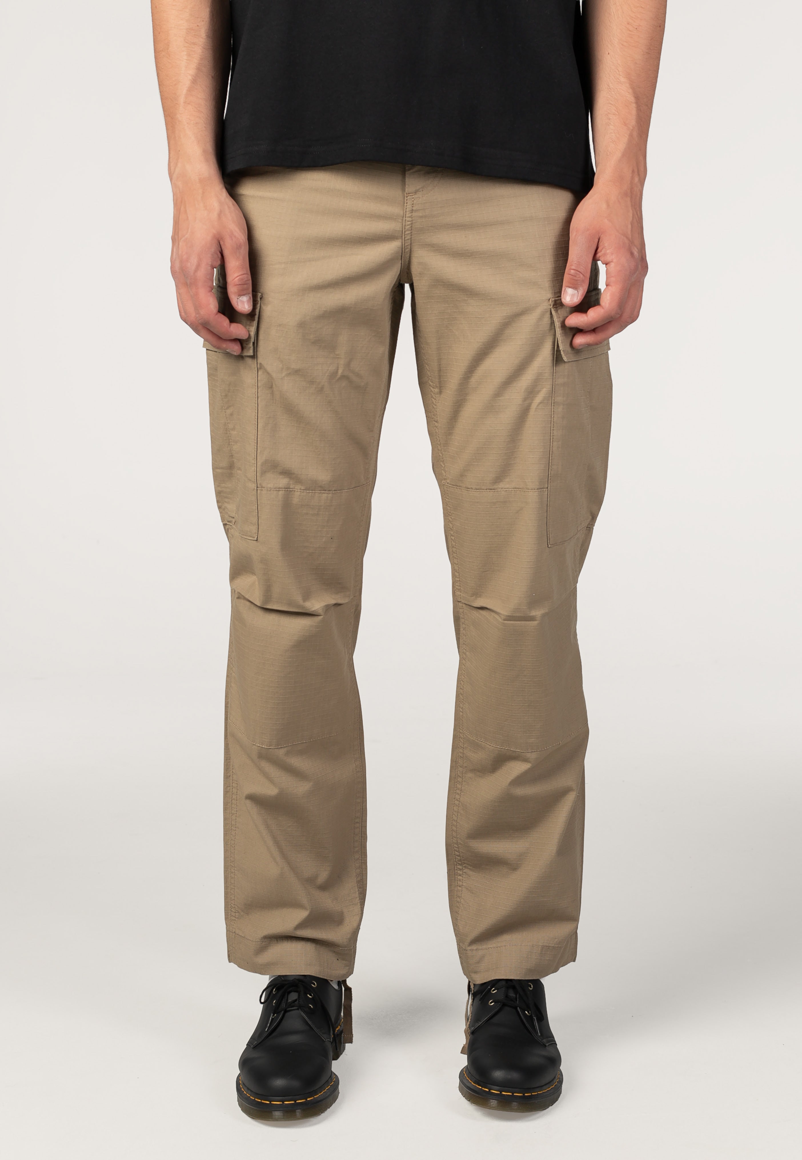 Carhartt WIP - Regular Cargo Rinsed Leather - Pants | Men-Image