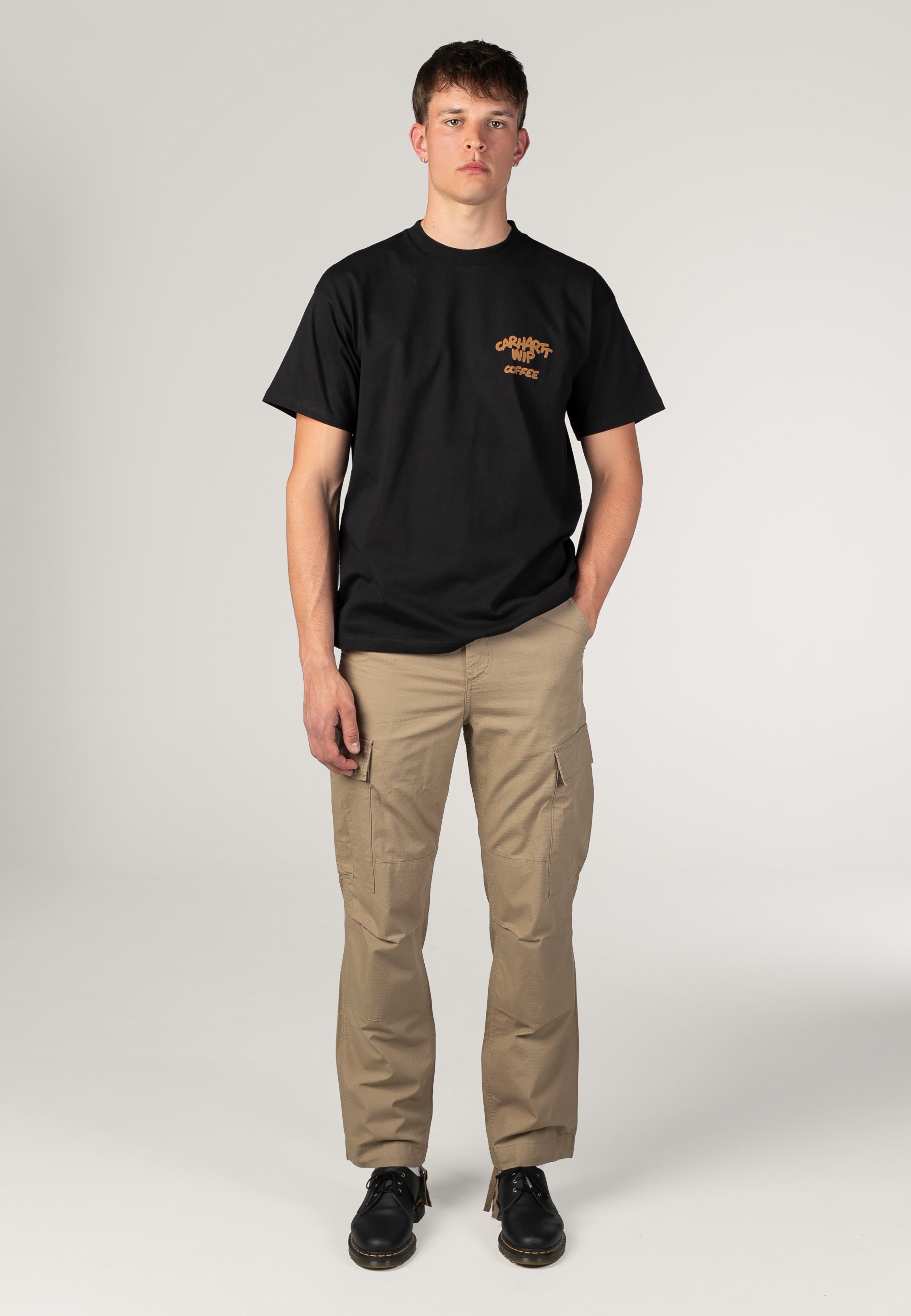 Carhartt WIP - Regular Cargo Rinsed Leather - Pants | Men-Image