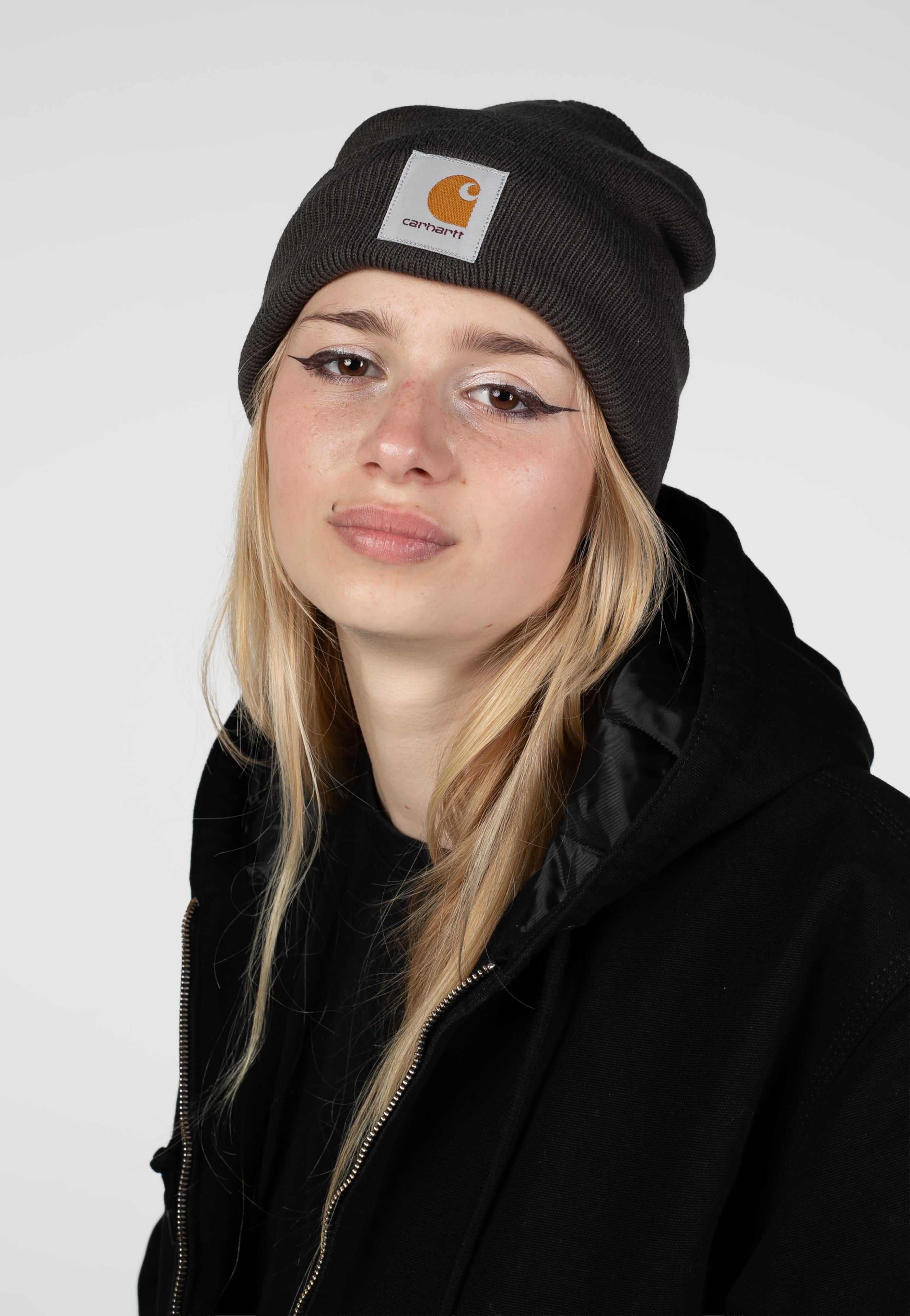 Carhartt WIP - Short Watch Shungite - Beanie | Neutral-Image