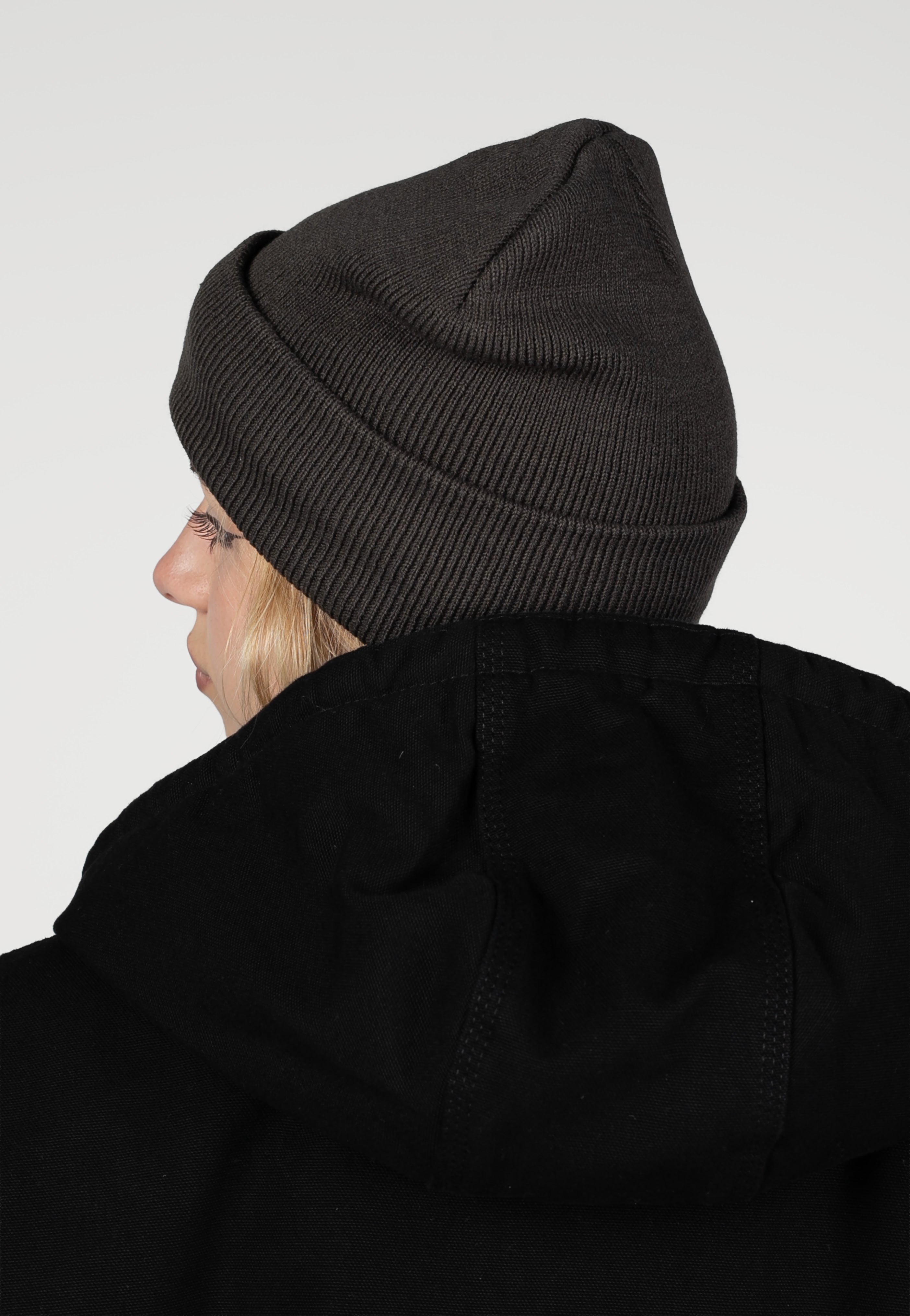 Carhartt WIP - Short Watch Shungite - Beanie | Neutral-Image