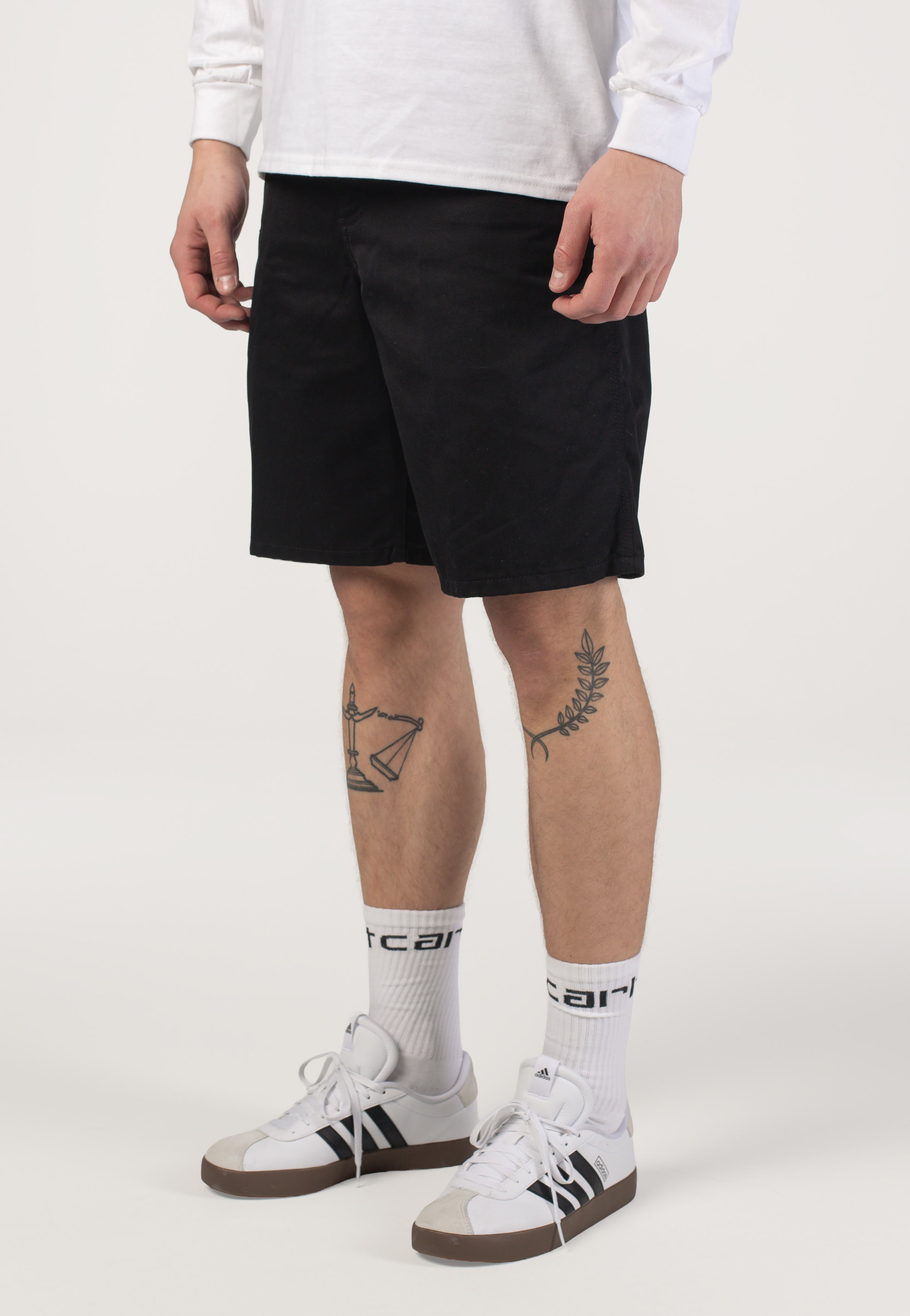 Carhartt WIP - Simple Rinsed Black - Shorts | Men-Image