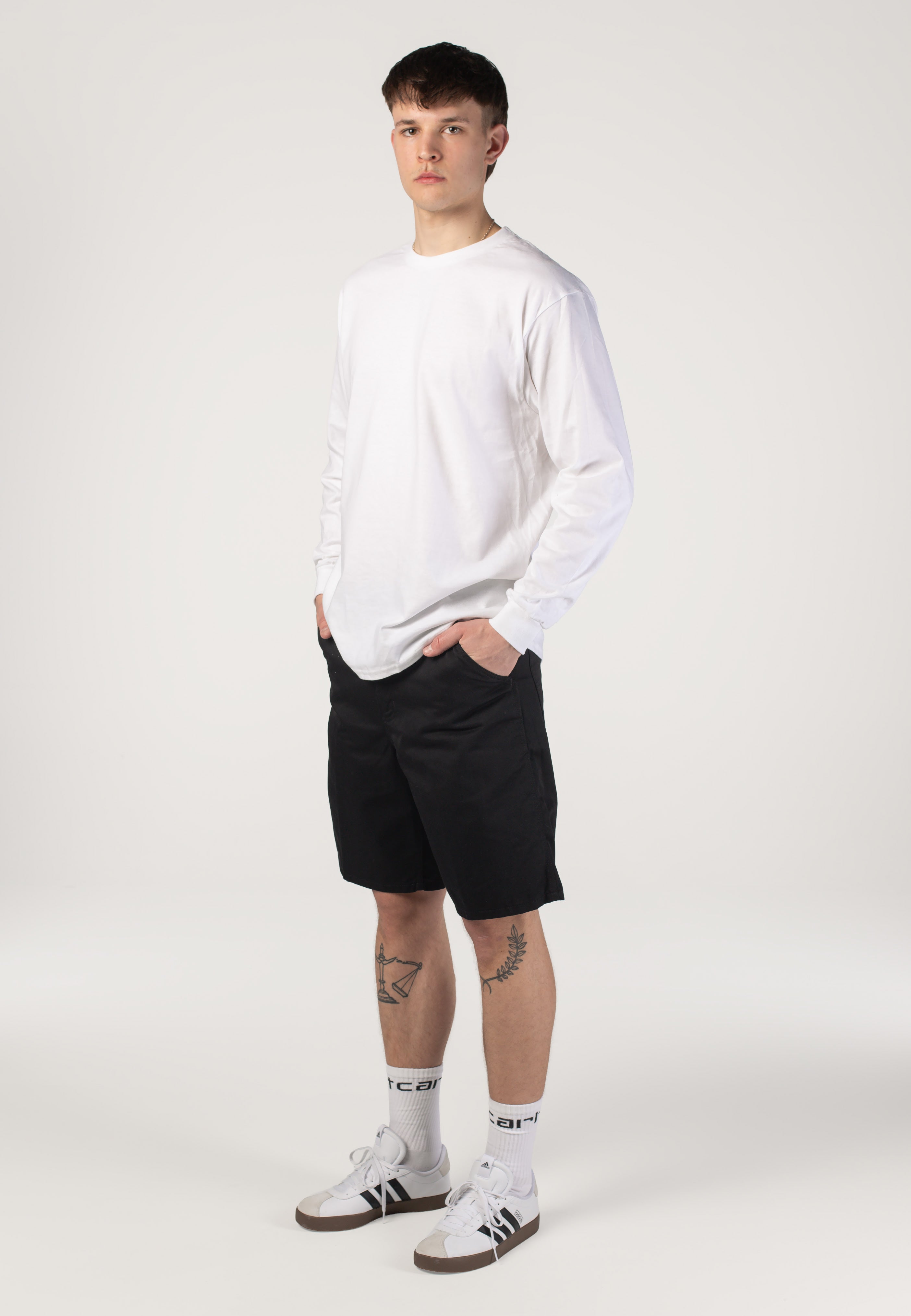 Carhartt WIP - Simple Rinsed Black - Shorts | Men-Image