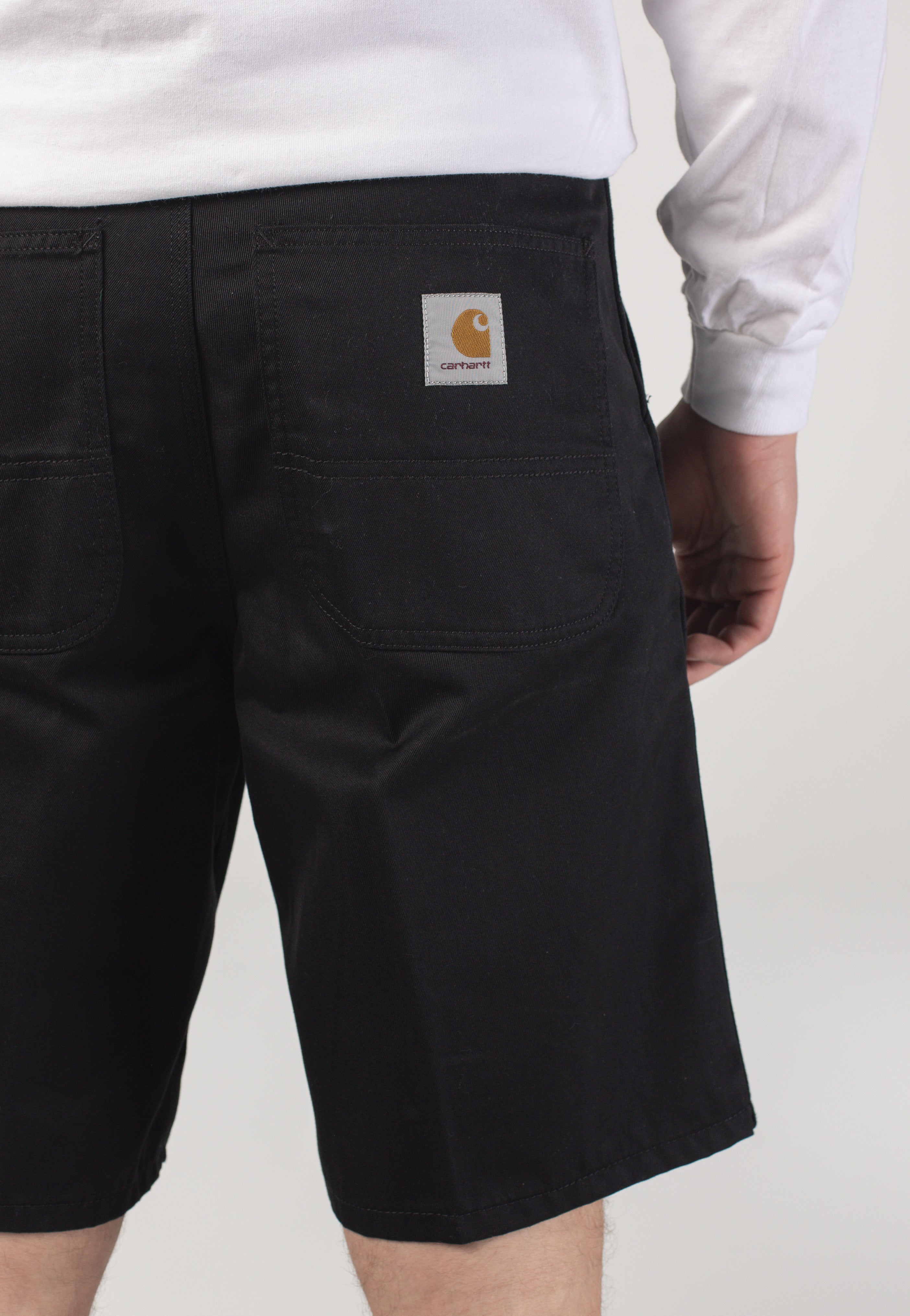Carhartt WIP - Simple Rinsed Black - Shorts | Men-Image