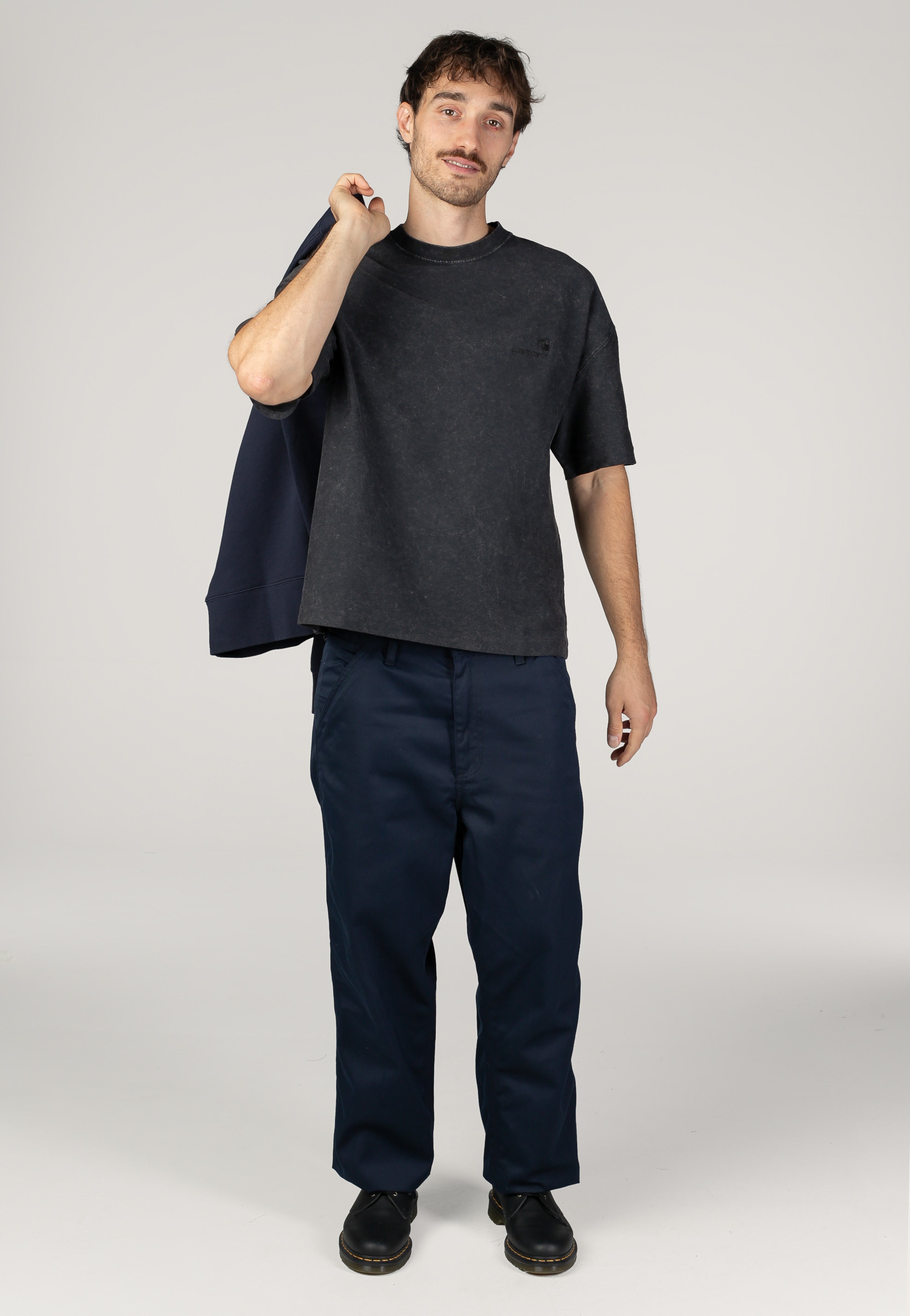 Carhartt WIP - Simple Rinsed Dark Navy - Pants | Men-Image