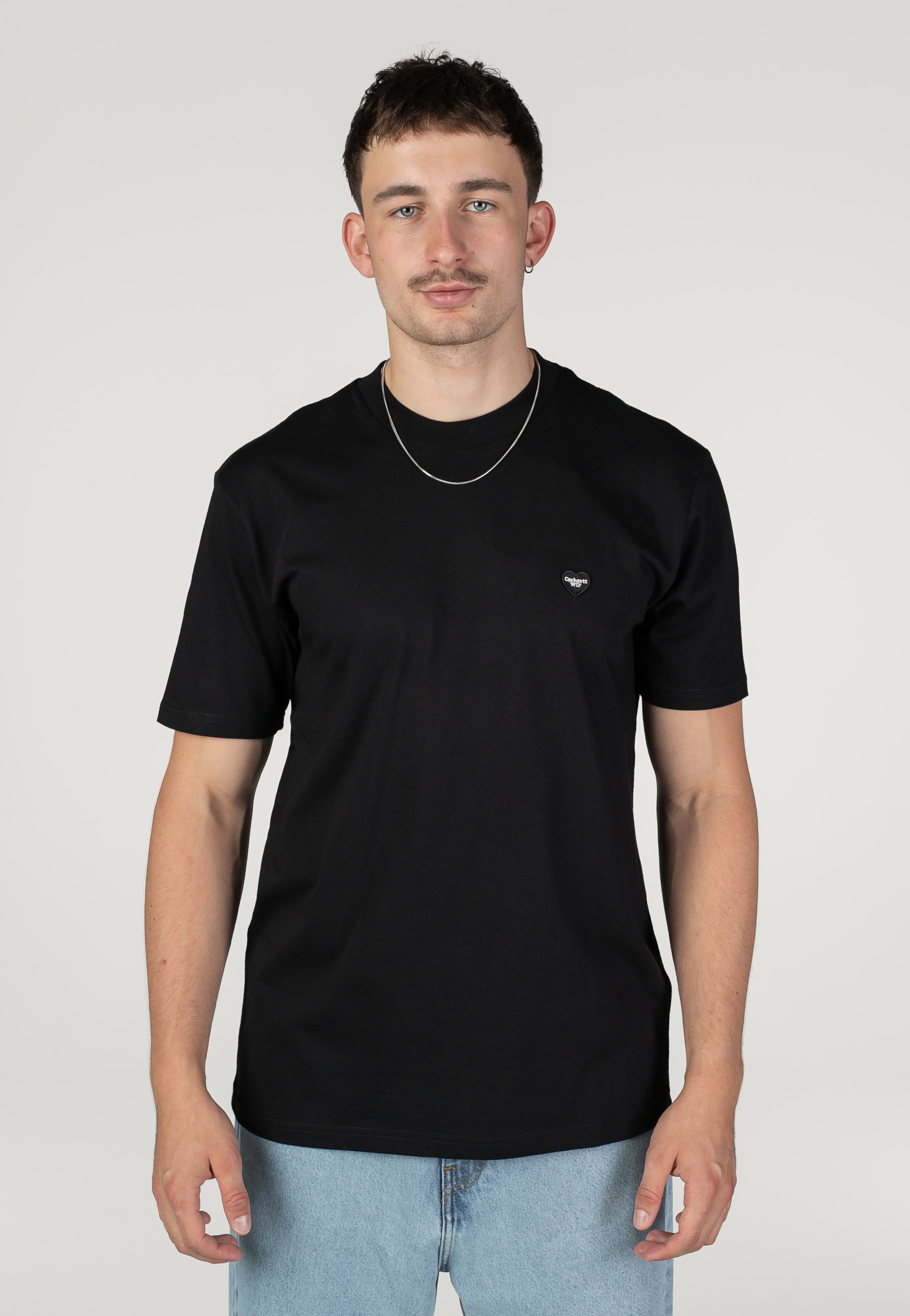 Carhartt WIP - Small Heart Black/Black - T-Shirt | Men-Image
