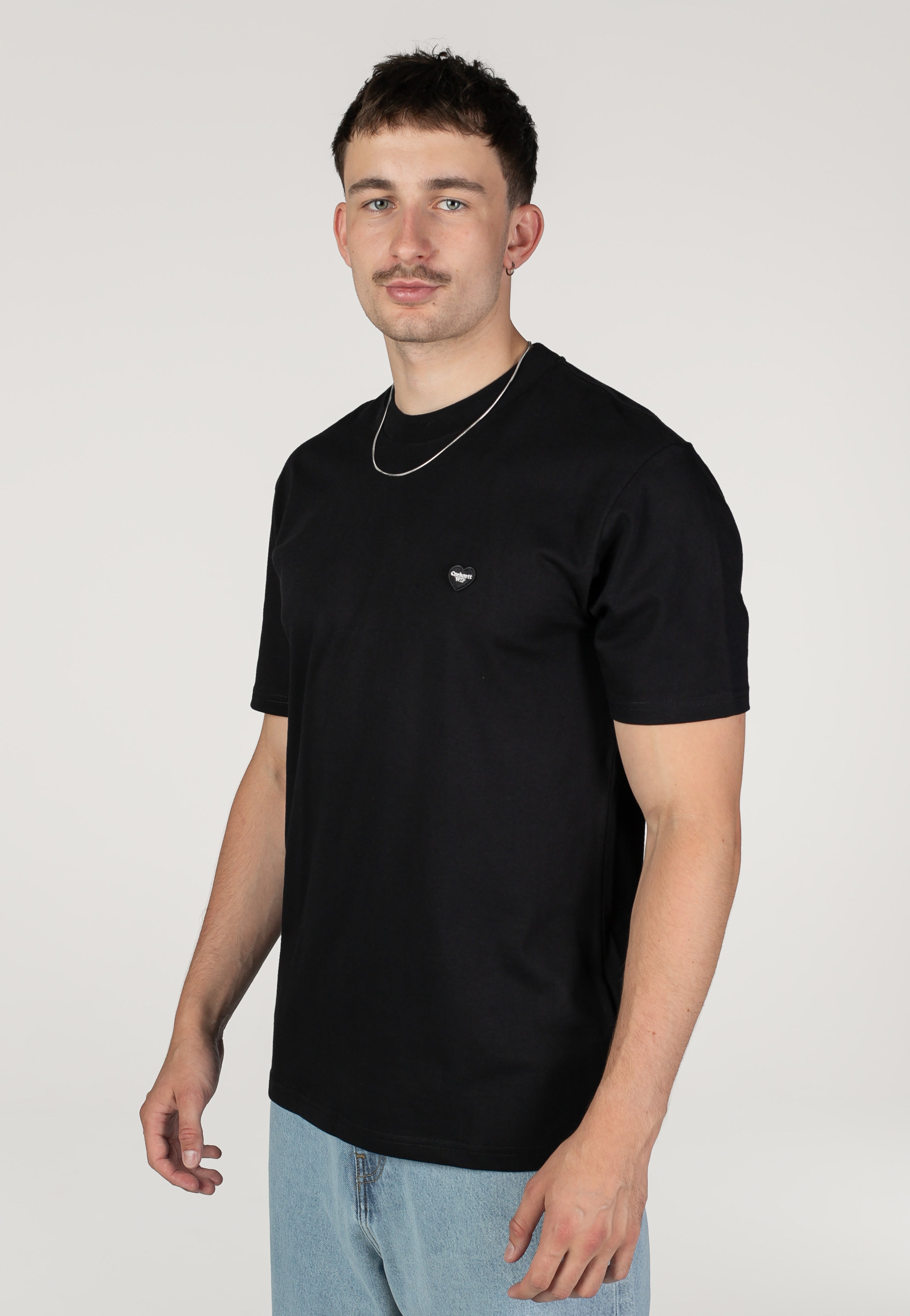 Carhartt WIP - Small Heart Black/Black - T-Shirt | Men-Image