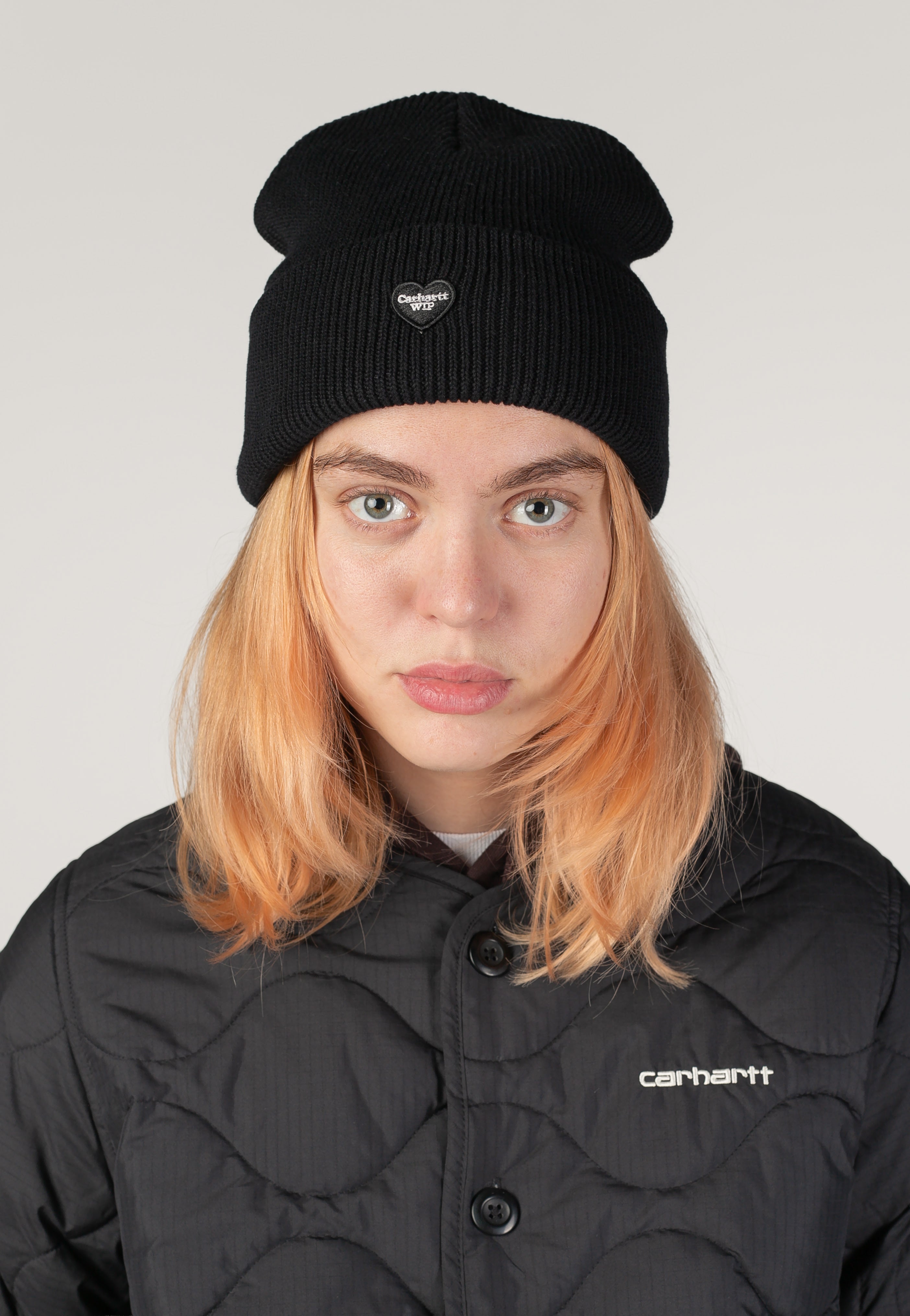 Carhartt WIP - Small Heart Black - Beanie | Neutral-Image