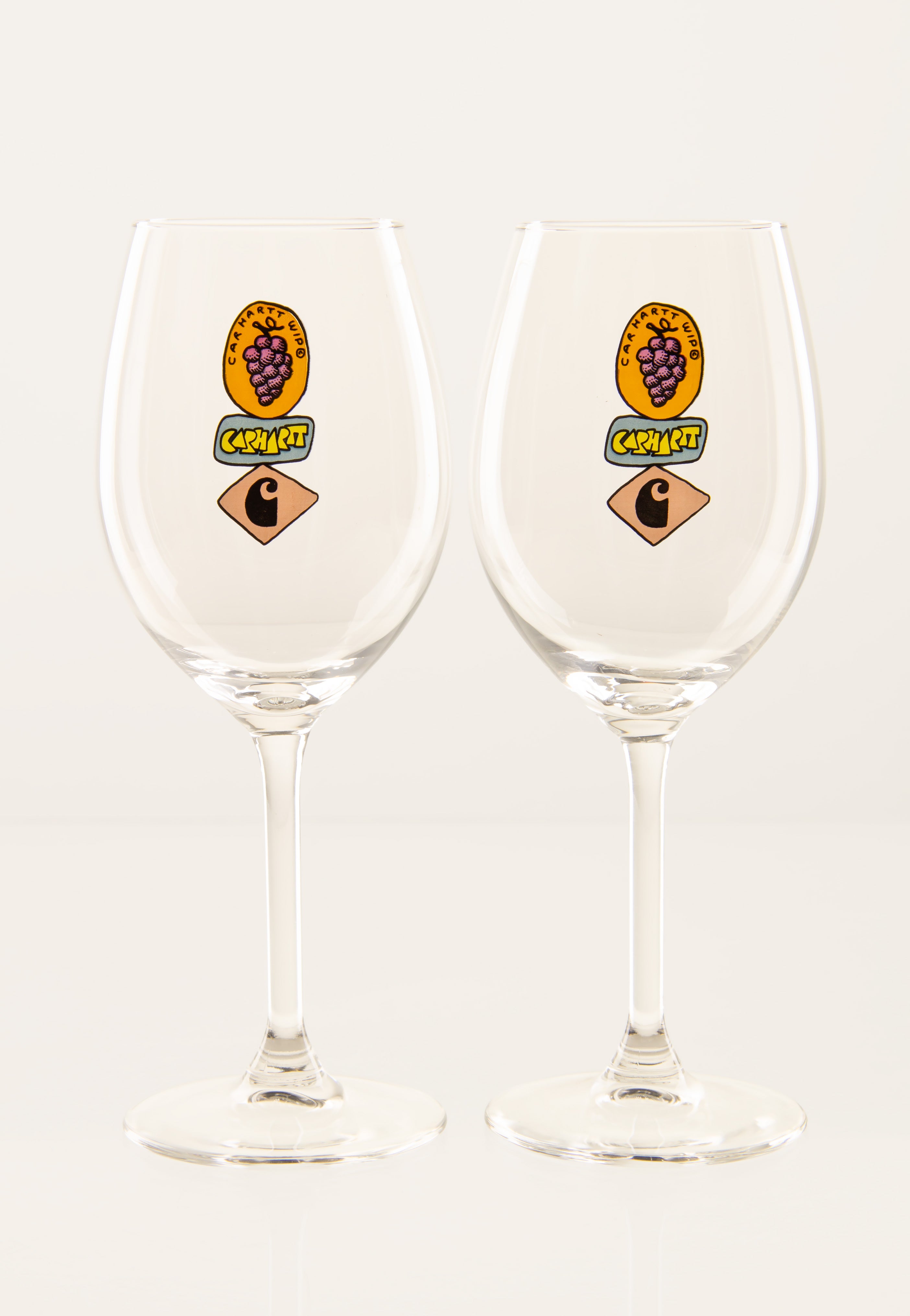 Carhartt WIP - Stacked Grapes Wine Clear - Glass Set | Neutral-Image