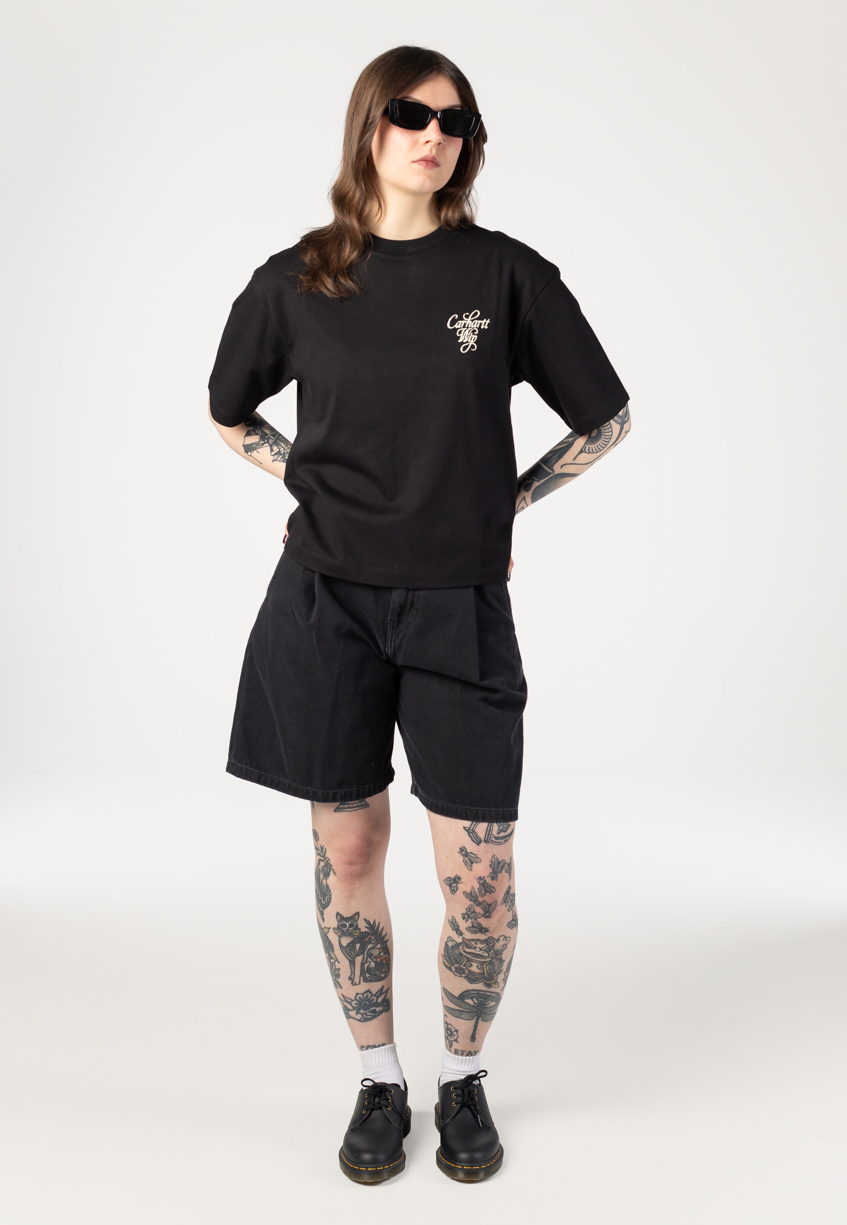 Carhartt WIP - W' Alta Stone Washed Black - Shorts | Women-Image