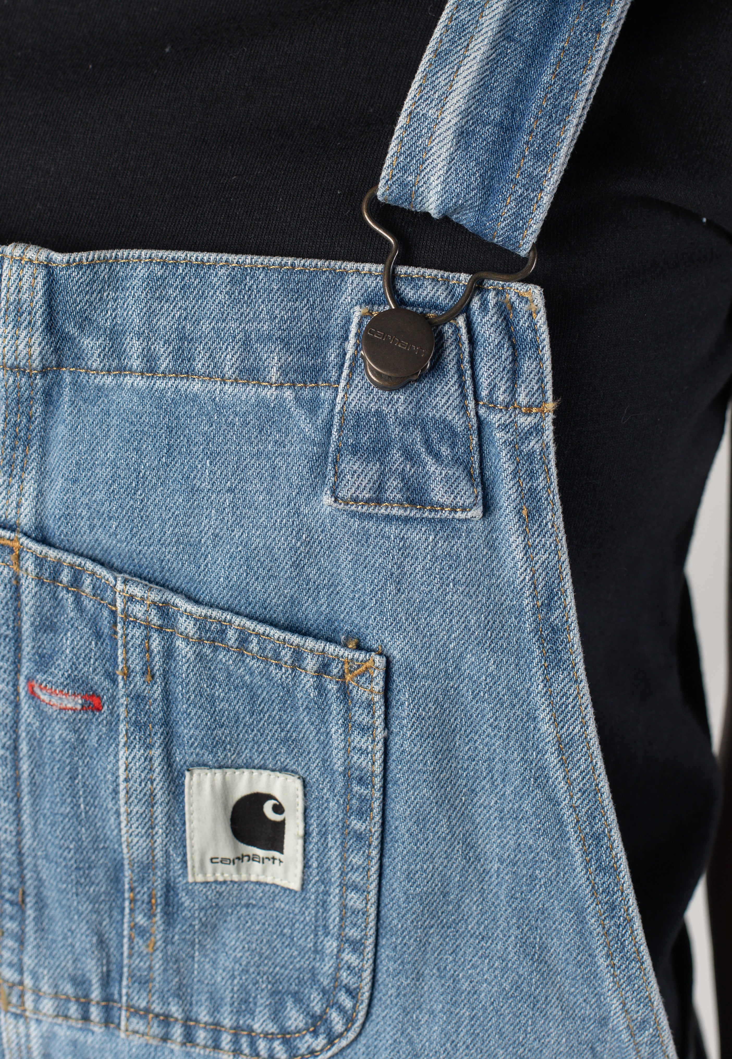 Carhartt WIP - W' Bib Overall Straight Burst Washed Blue - Pants | Women-Image