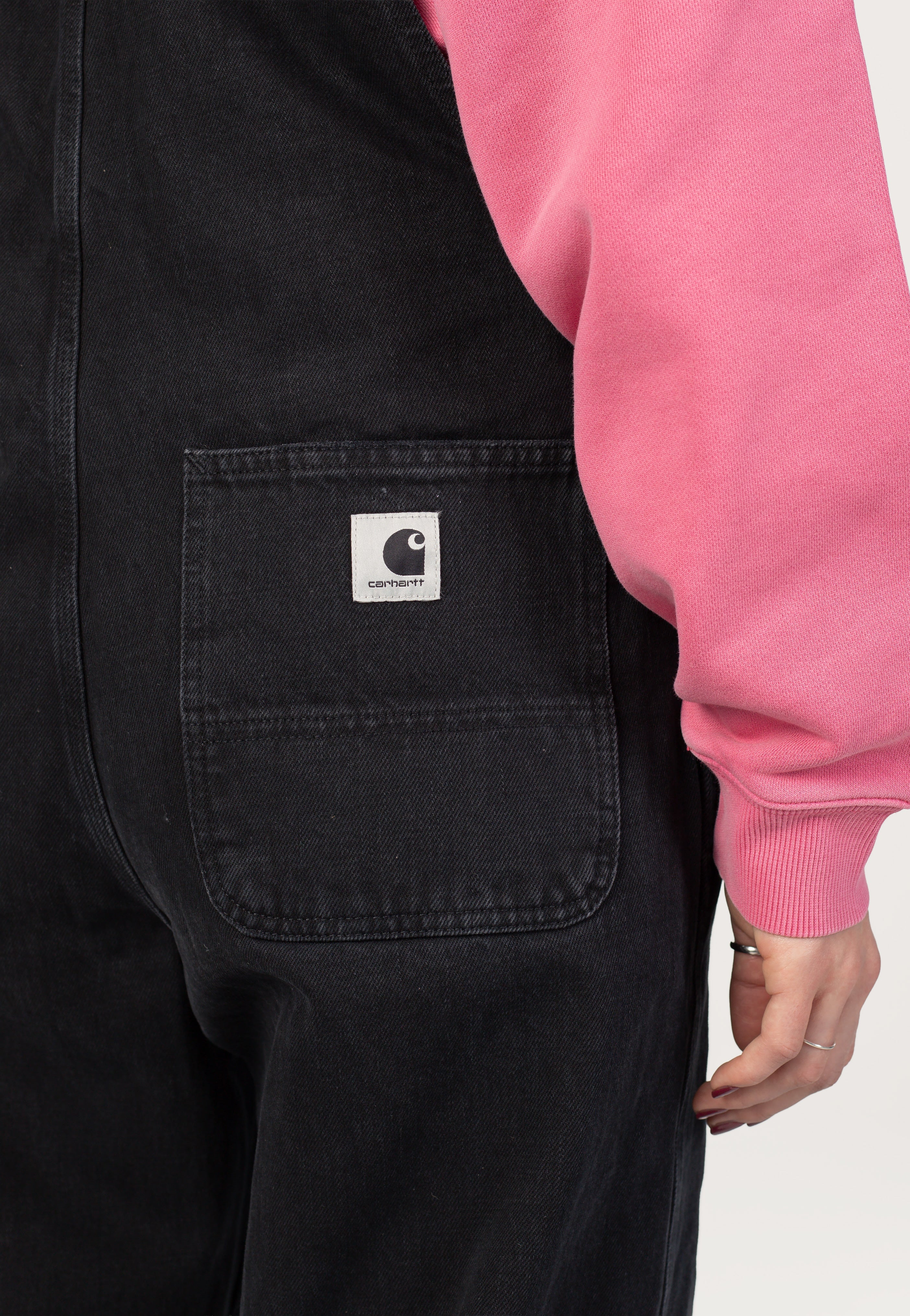 Carhartt WIP - W' Bib Overall Straight Stone Washed Black - Pants