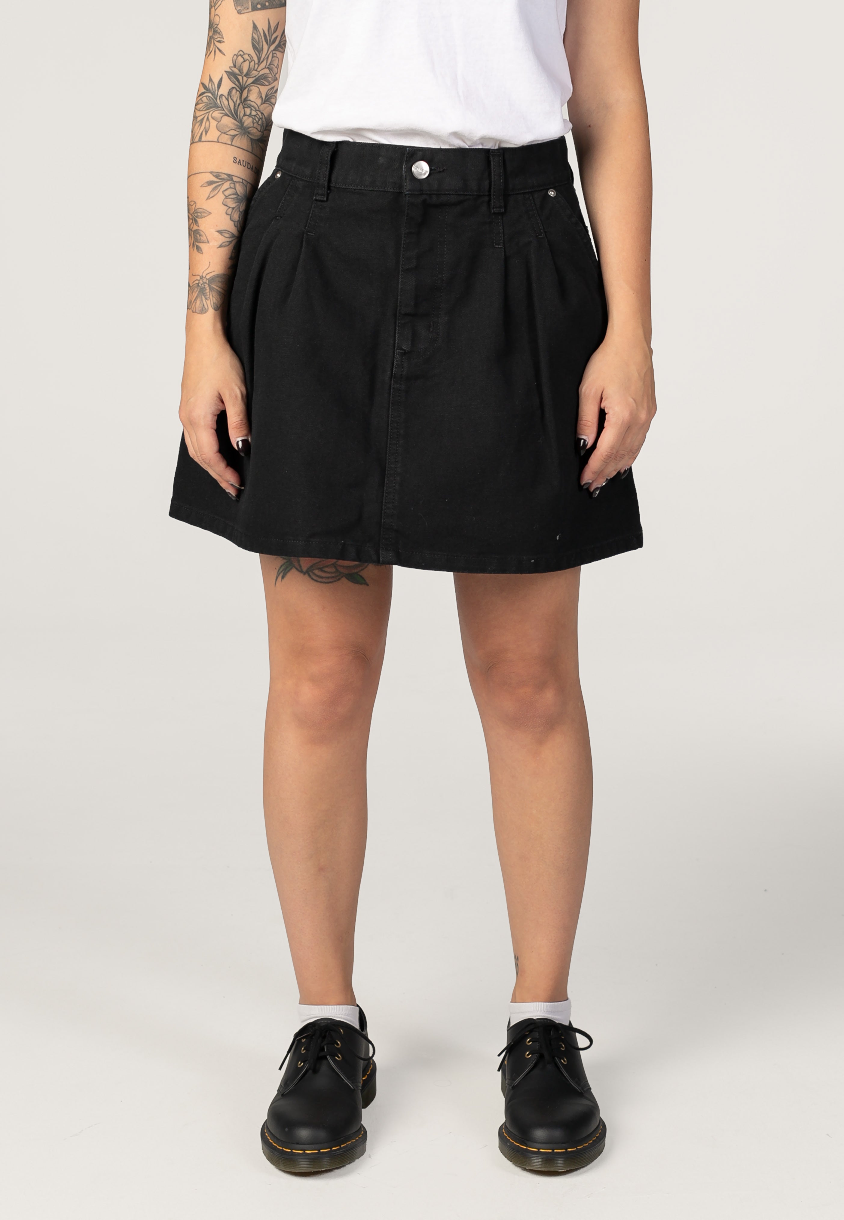 Carhartt WIP - W' Billie Single Knee Stone Washed Black - Skirt | Women-Image