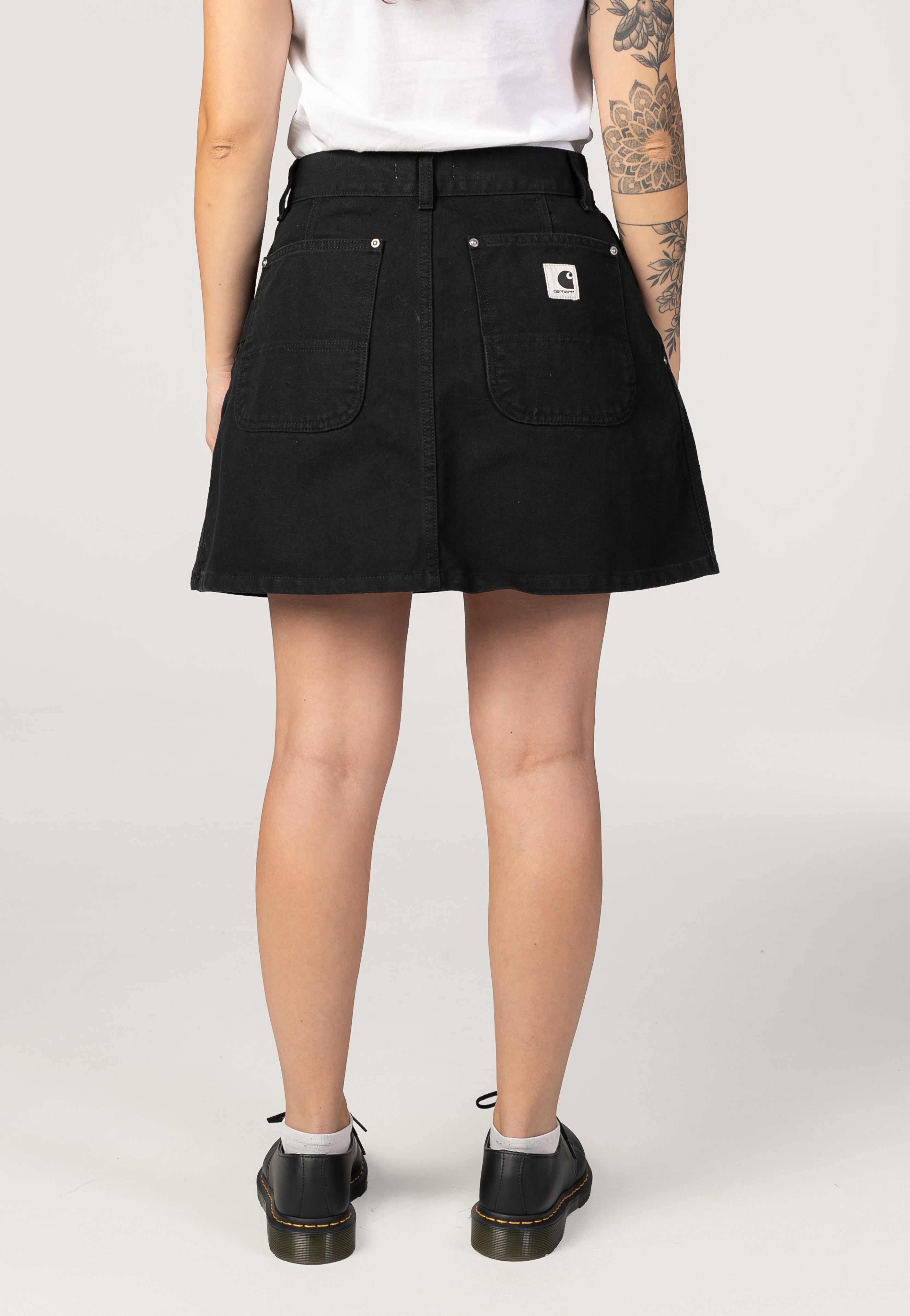 Carhartt WIP - W' Billie Single Knee Stone Washed Black - Skirt | Women-Image