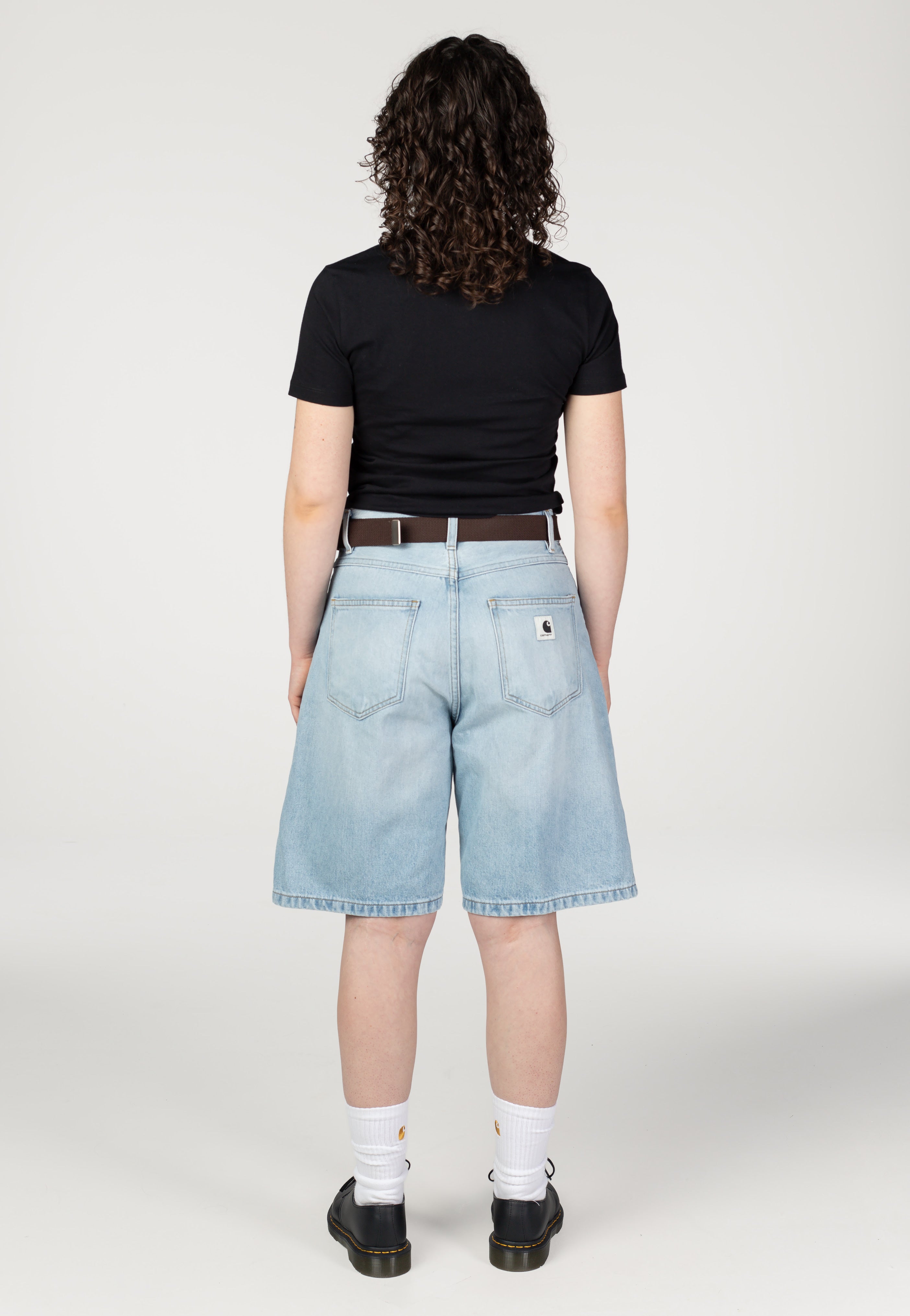 Carhartt WIP - W' Brandon Heavy Worn Bleached Blue - Shorts | Women-Image
