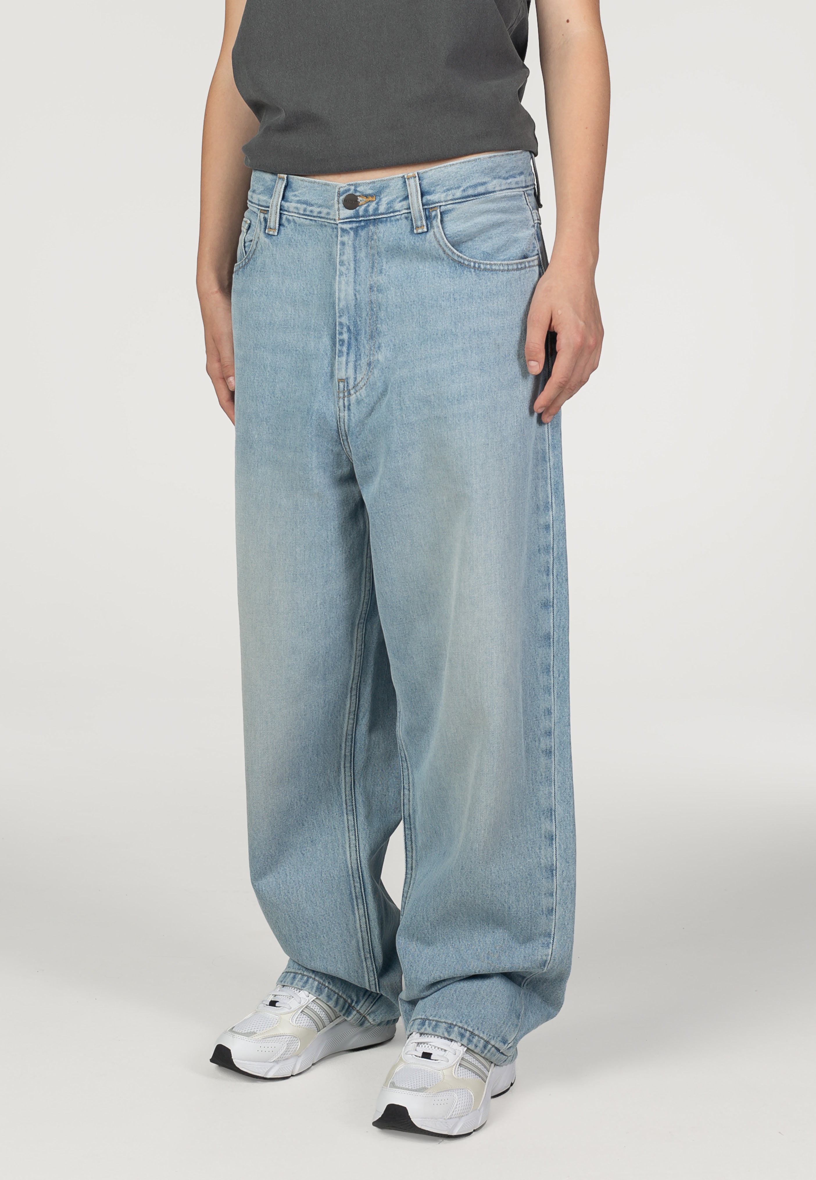 Carhartt WIP - W' Brandon Heavy Worn Bleached Blue - Pants | Women-Image