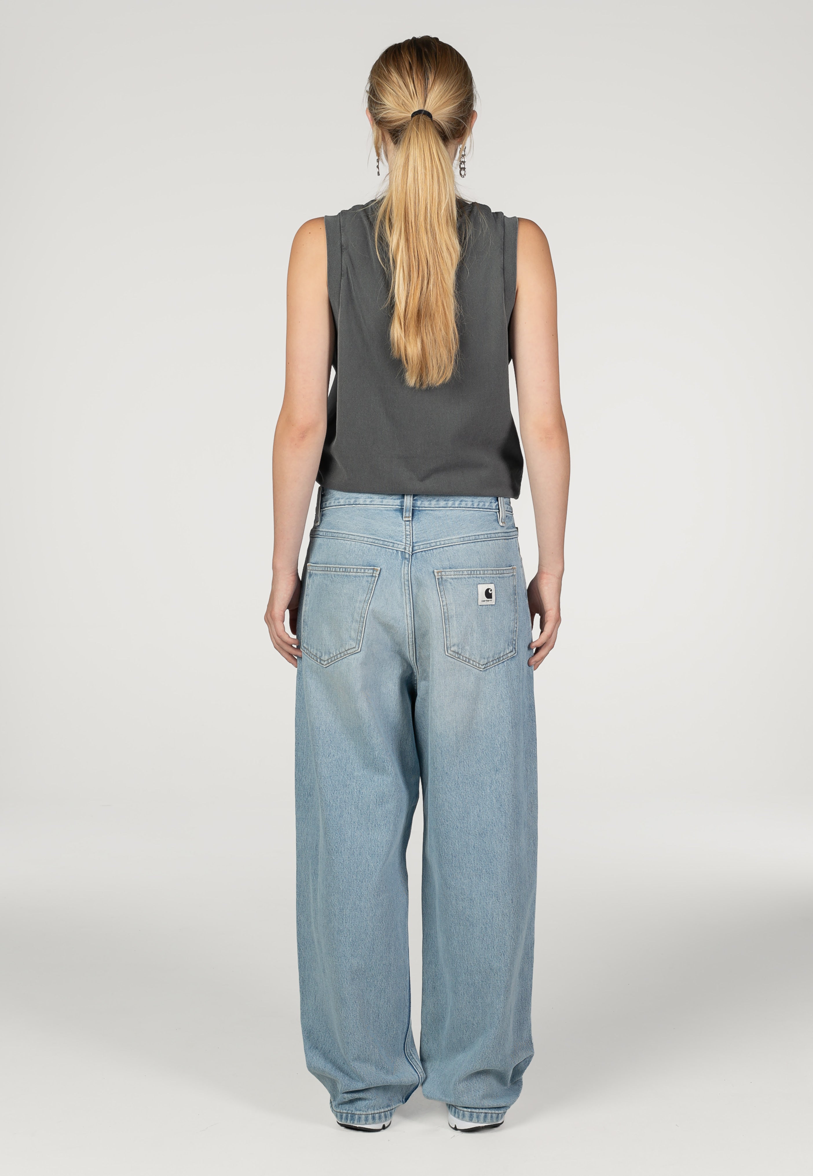 Carhartt WIP - W' Brandon Heavy Worn Bleached Blue - Pants | Women-Image