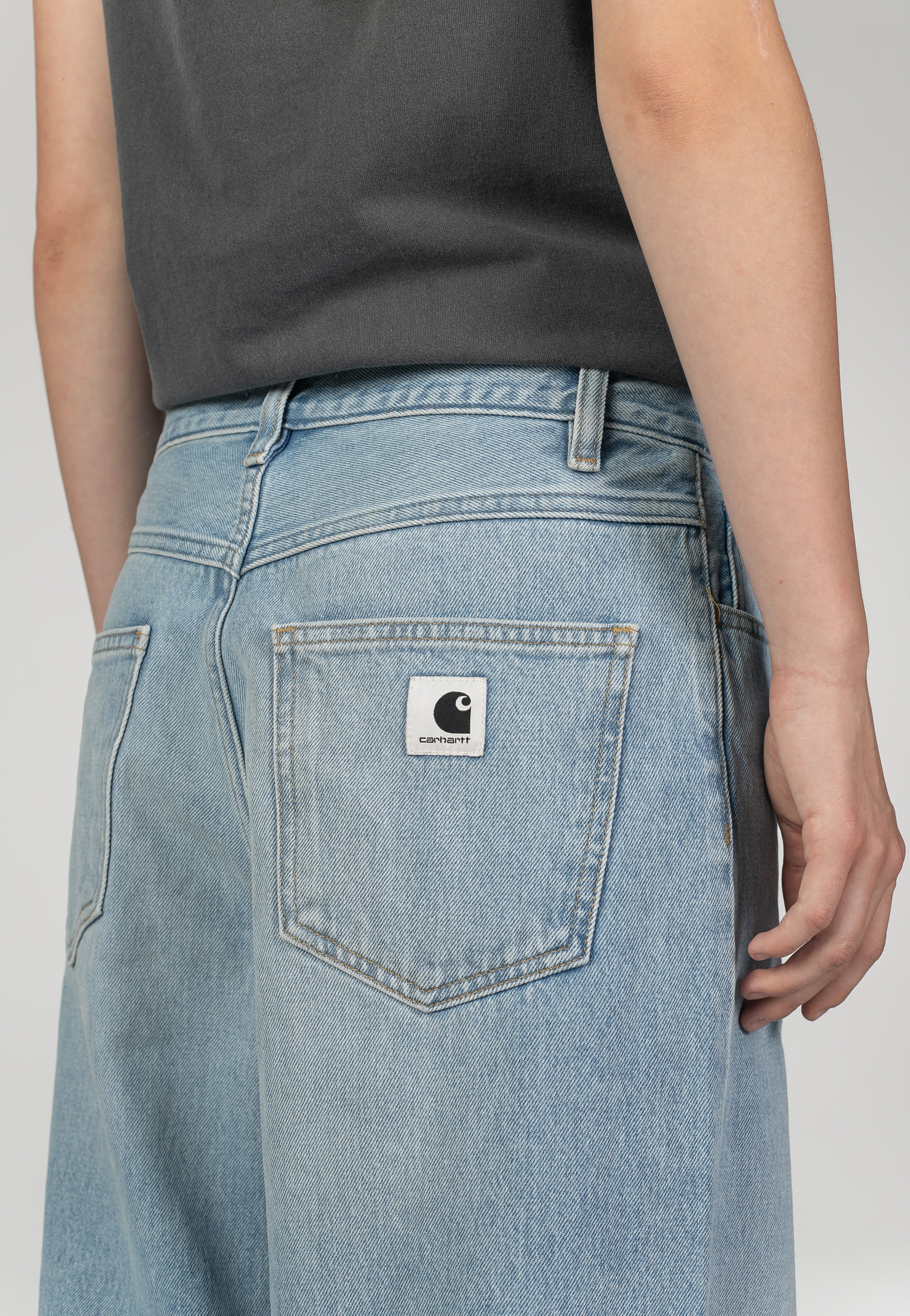 Carhartt WIP - W' Brandon Heavy Worn Bleached Blue - Pants | Women-Image
