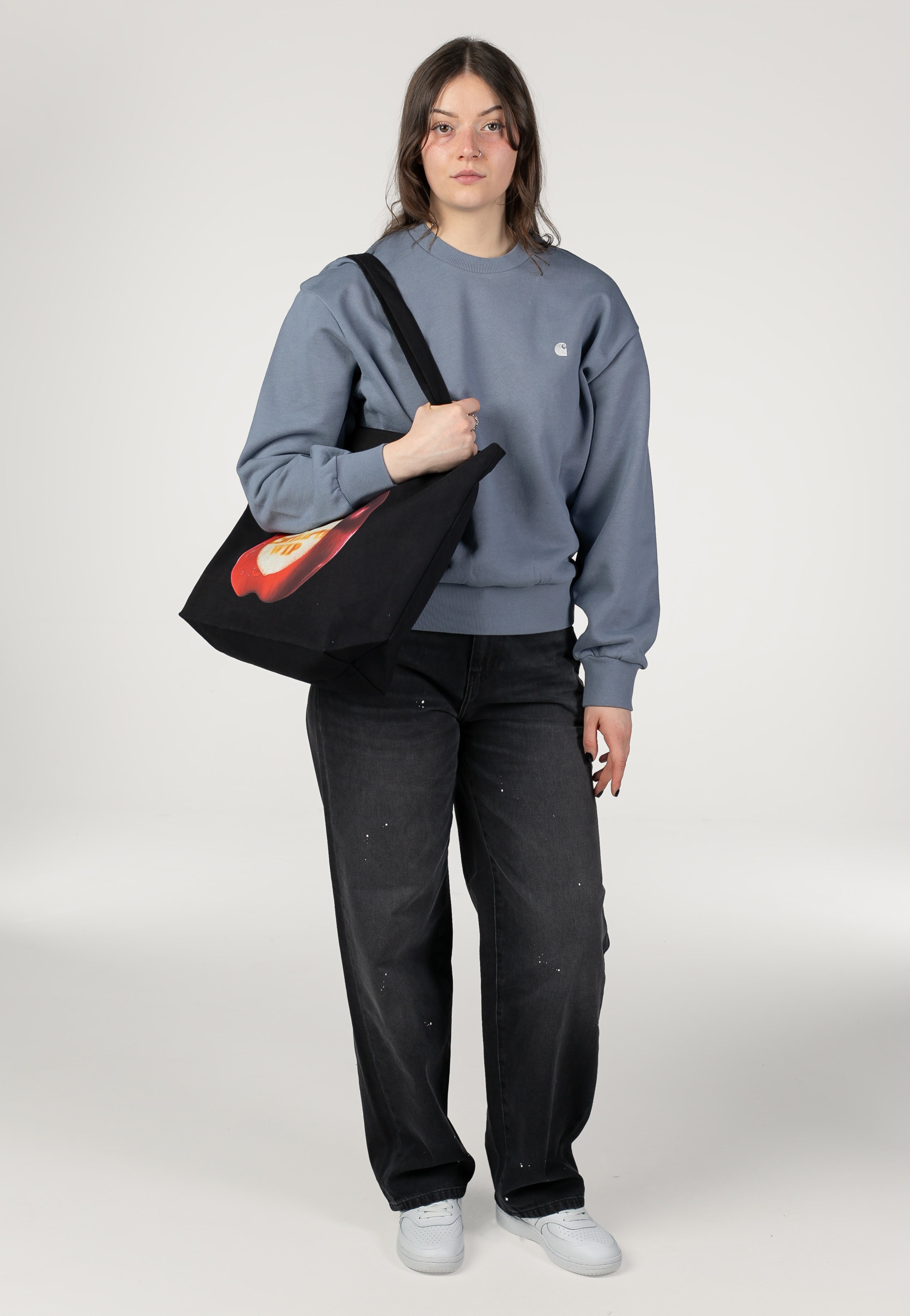 Carhartt WIP - W' Casey Shady Blue/Silver - Sweater | Women-Image