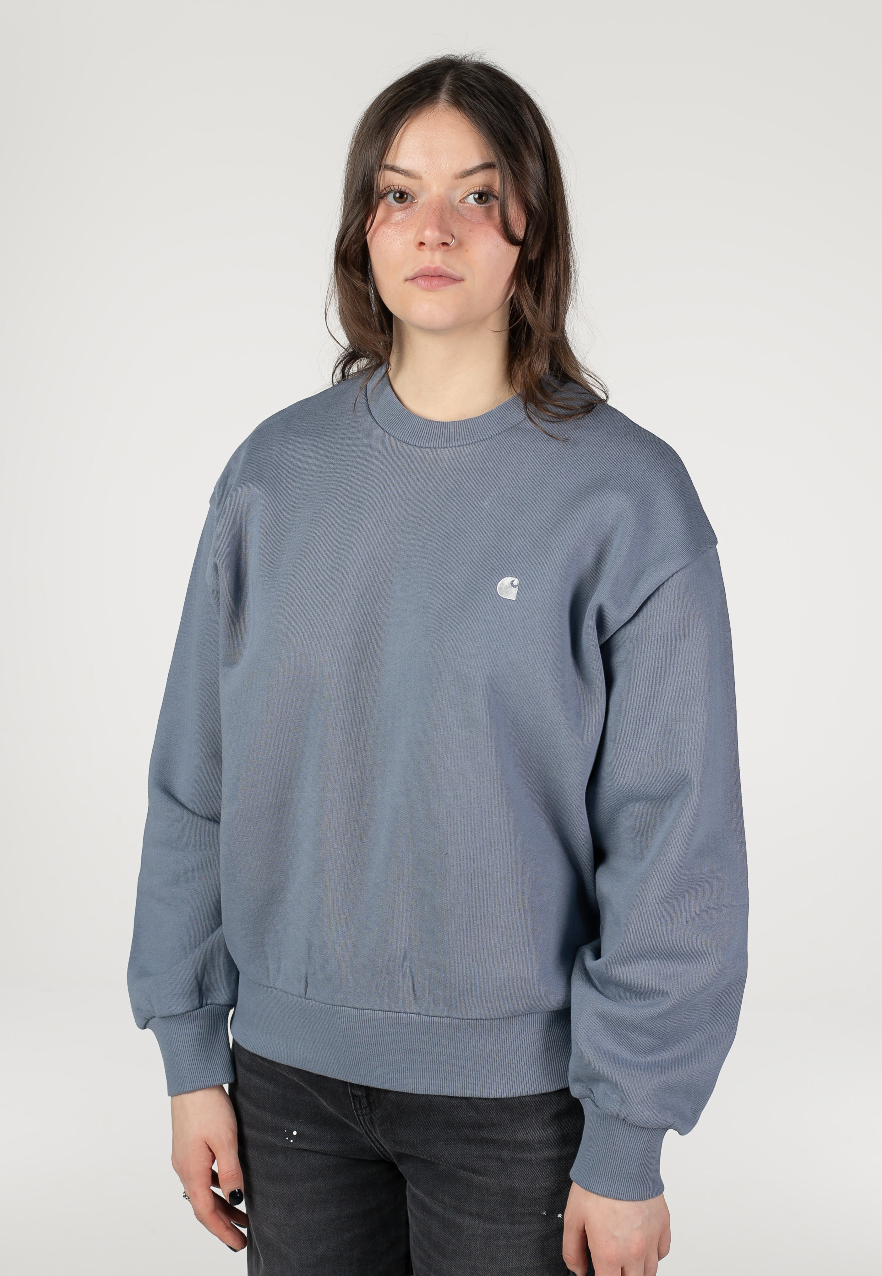 Carhartt WIP - W' Casey Shady Blue/Silver - Sweater | Women-Image