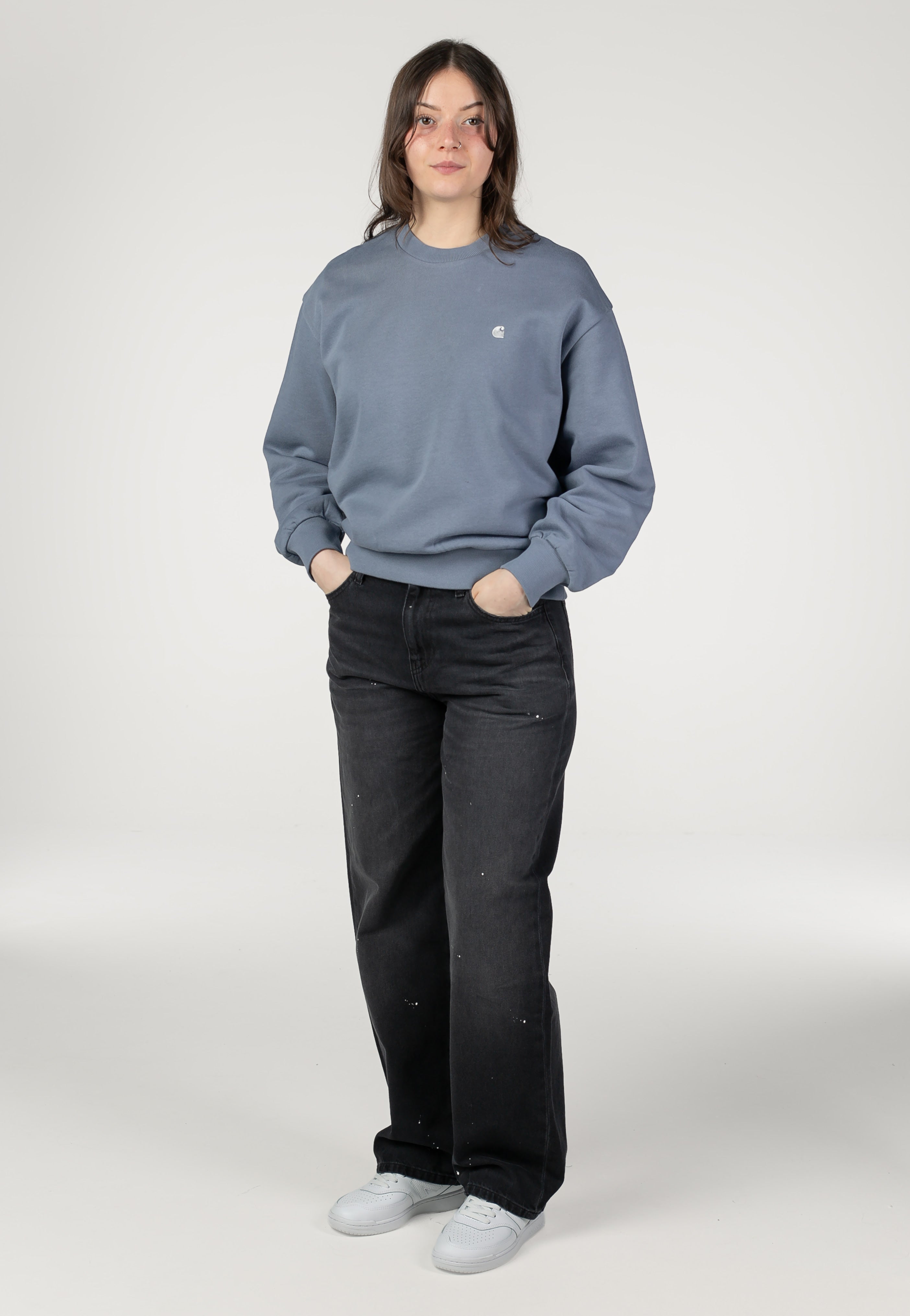 Carhartt WIP - W' Casey Shady Blue/Silver - Sweater | Women-Image