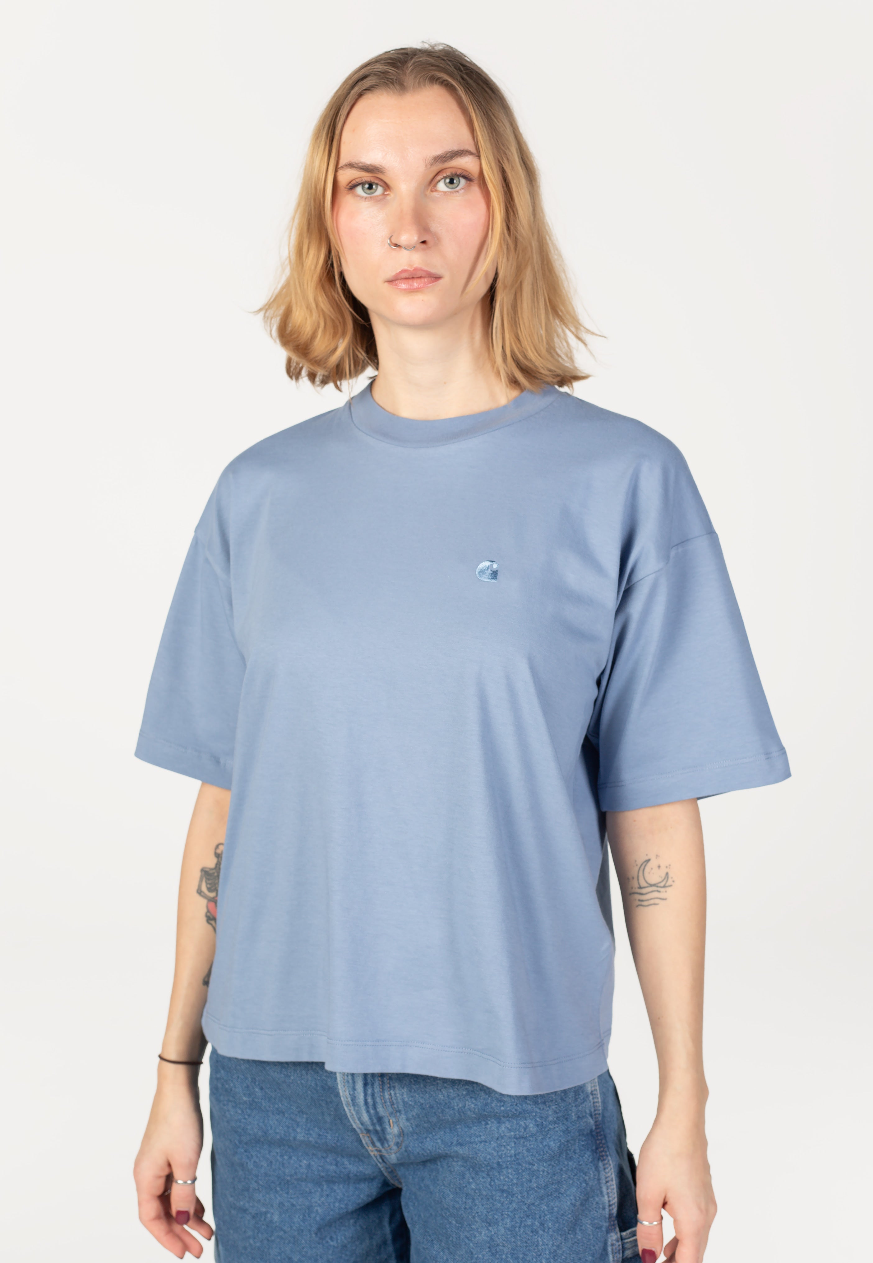 Carhartt WIP - W' Chester Gentle Blue - T-Shirt | Women-Image
